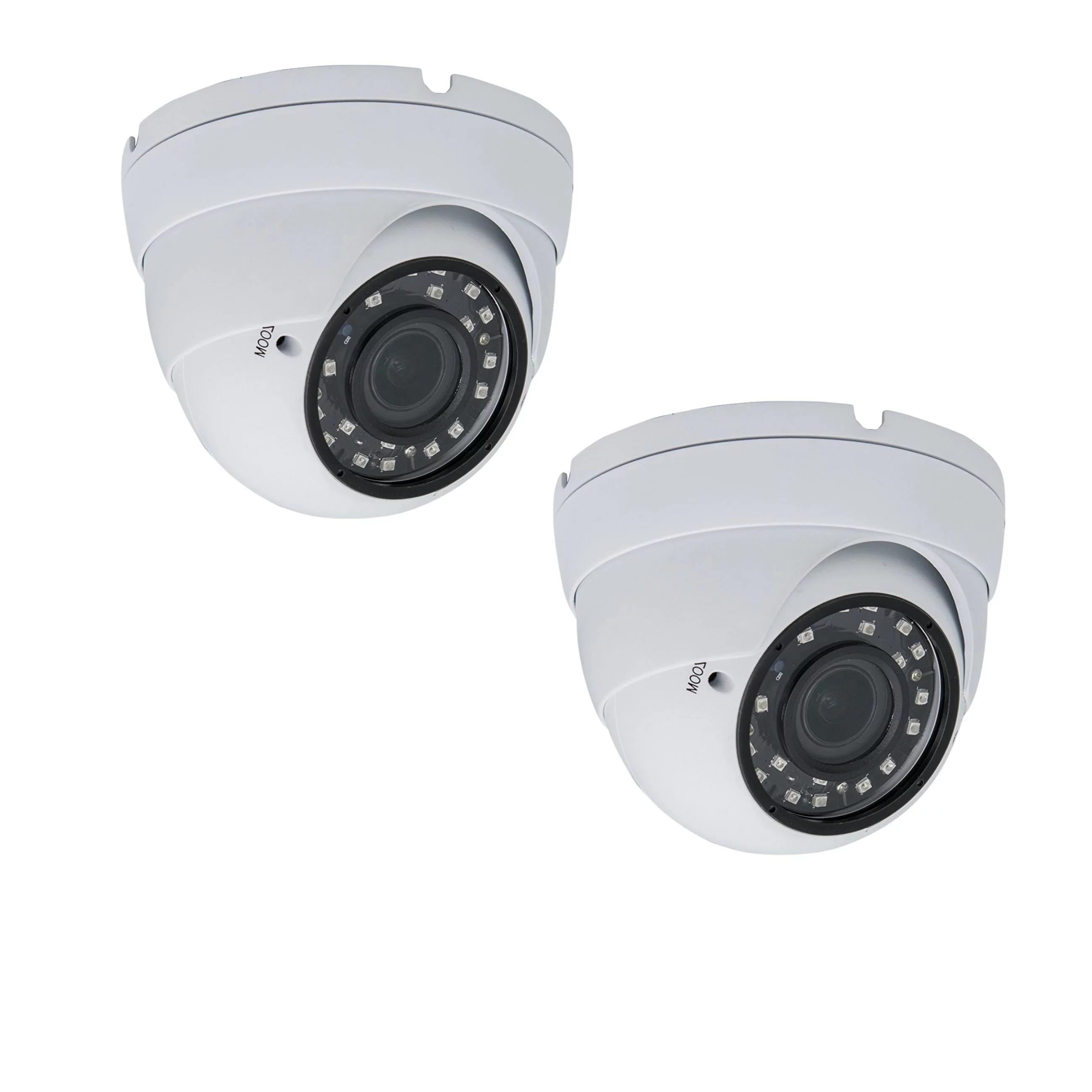 Evertech (2 Pack) 1080p AHD TVI CVI Analog Day Night Vision Outdoor Indoor Manual Zoom Security Dome Cameras