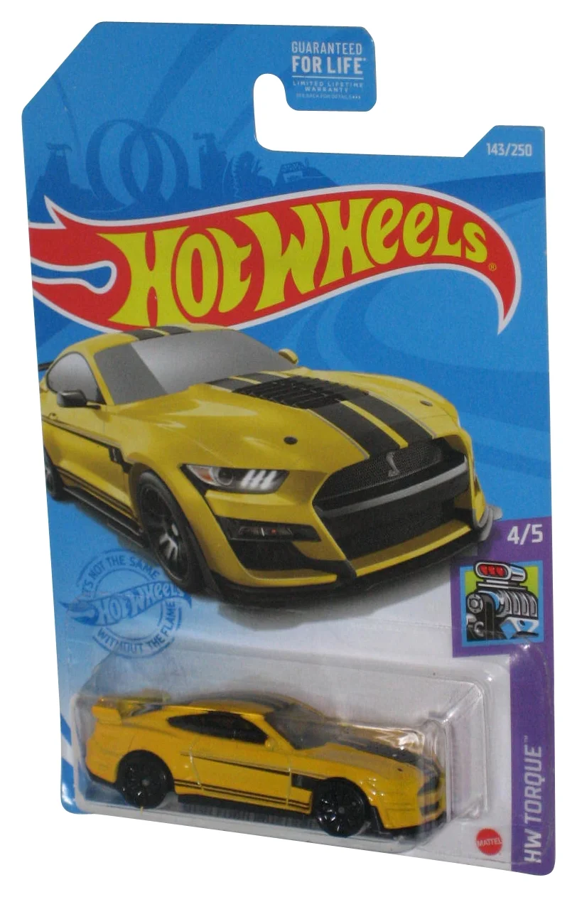 Hot Wheels HW Torque 4/5 Yellow 2020 Ford Mustang Shelby GT500 Car 143/250