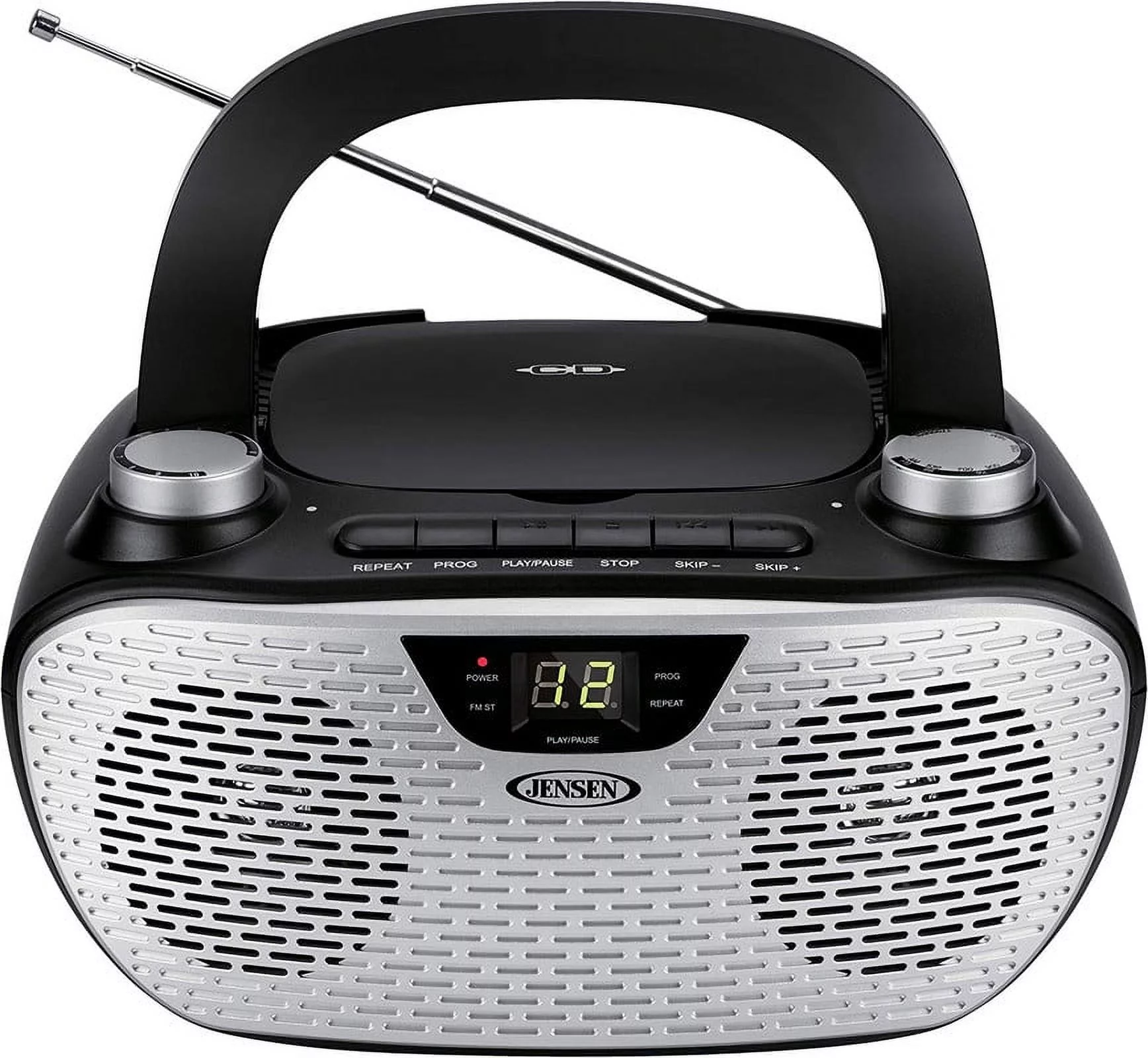 Jensen Bluetooth MP3 Boombox, Black, CD-485-BK
