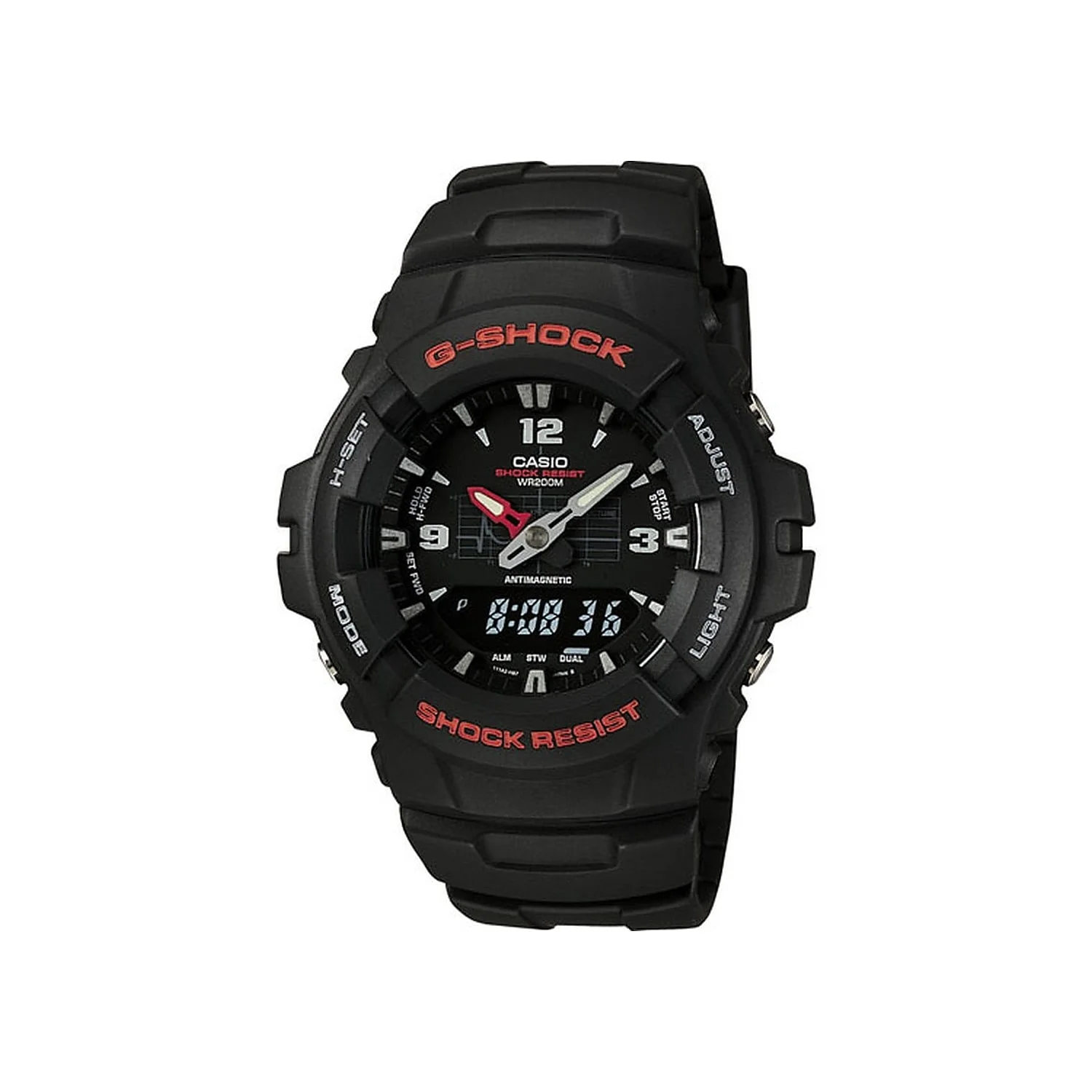 G-Shock Ana-Digi G100-1B Ana-Digi Classic Wristwatch