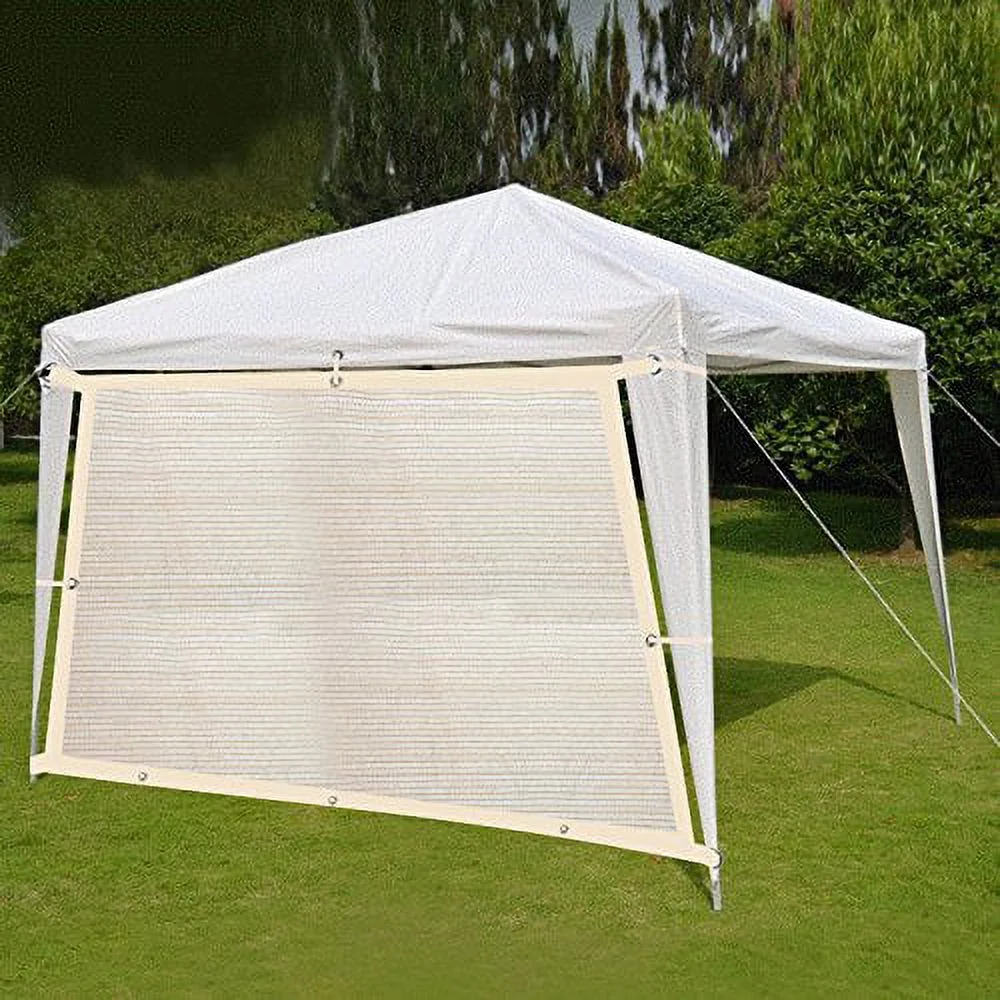 Shatex Patio Awning Breathable Shade Panel 10x20ft Tan