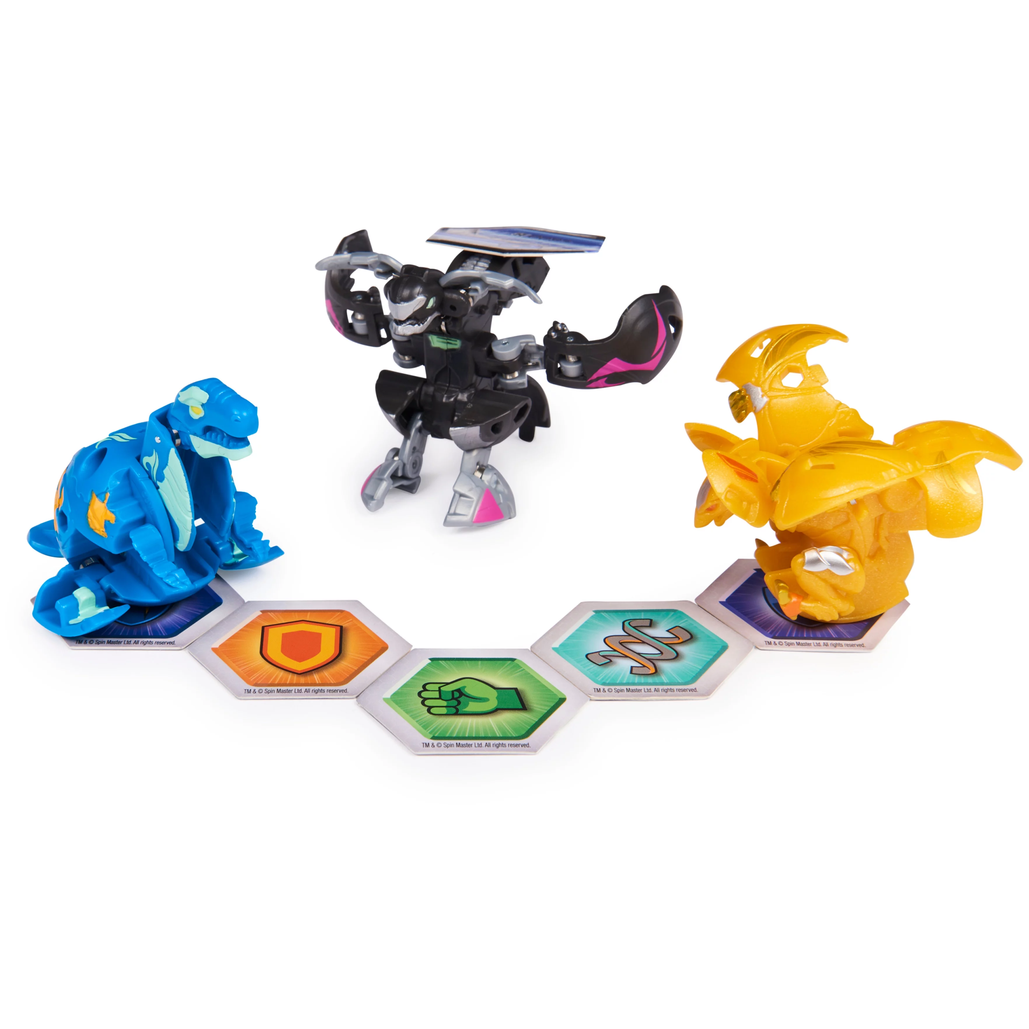 Bakugan Evolutions Starter Pack 3-Pack, Collectible Action Figures (Styles May Vary)