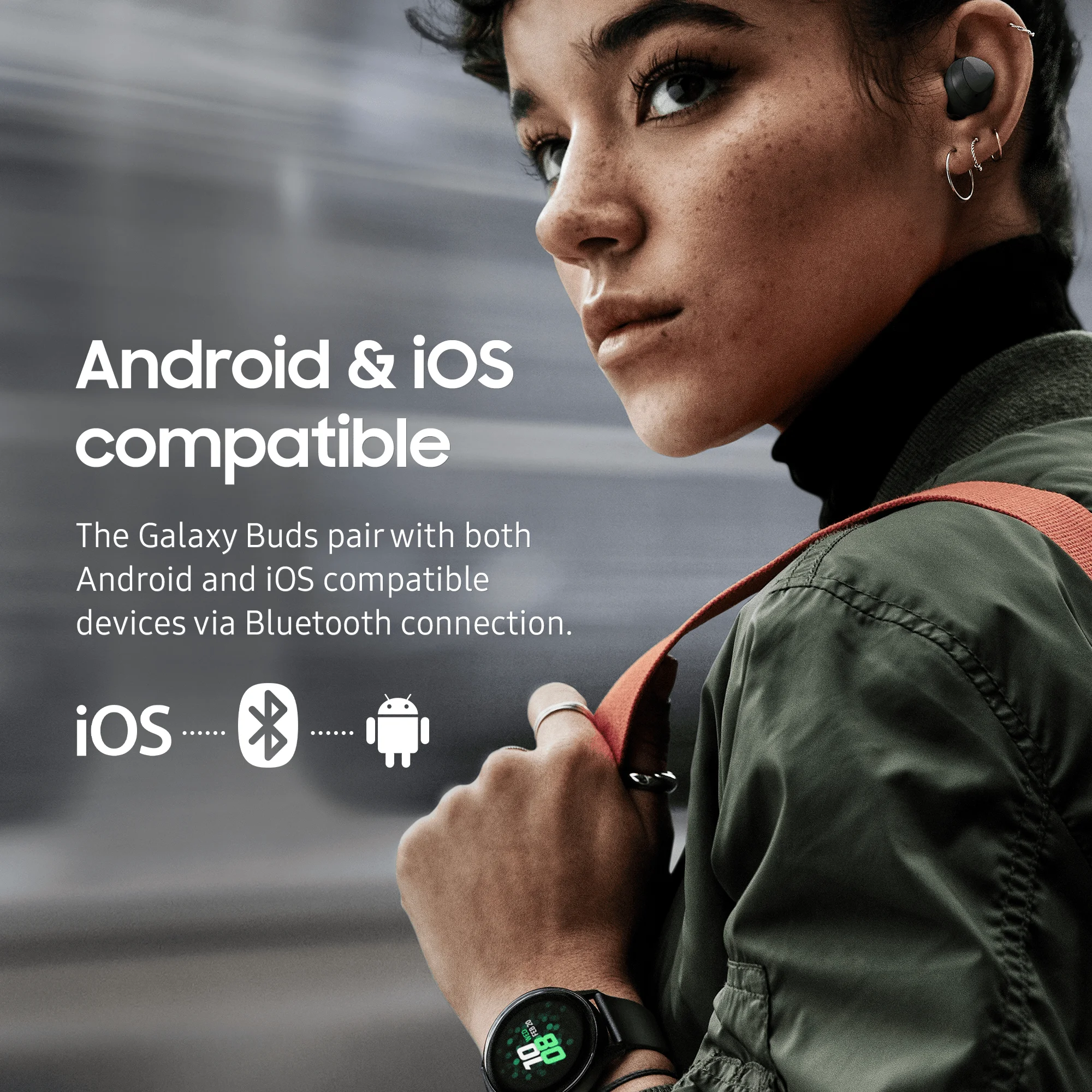 SAMSUNG Galaxy Buds, Black (Charging Case Included)