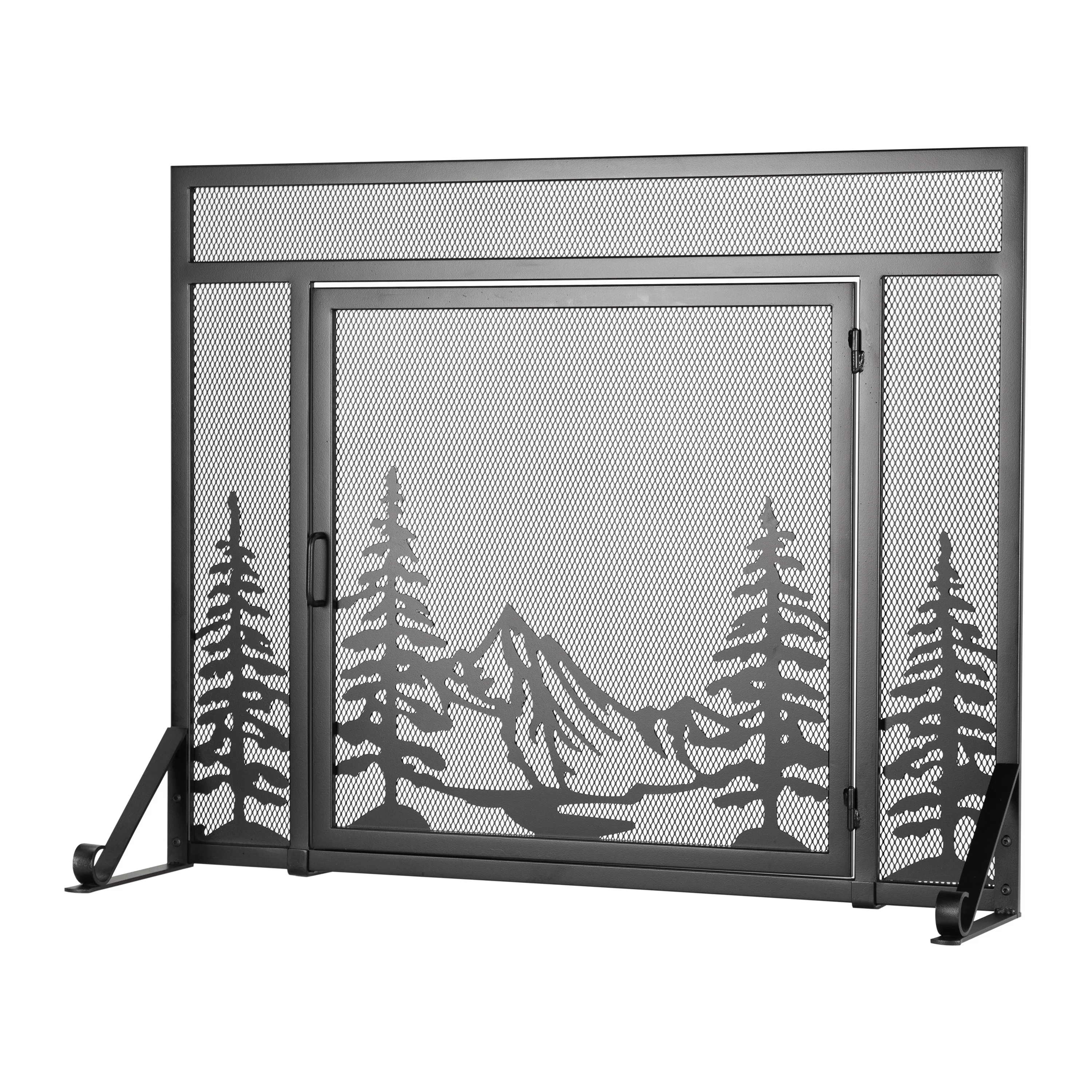 Pleasant Hearth Everest Mountain View Fireplace Screen