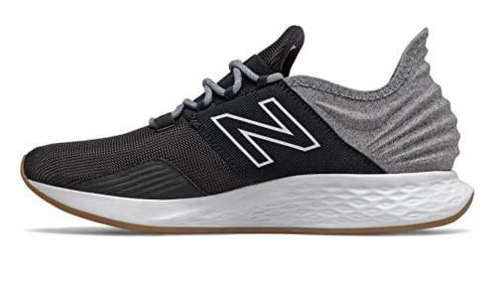 New Balance Men's Fresh Foam Roav V1 Sneaker, Black/Light Aluminum, 11.5 M US