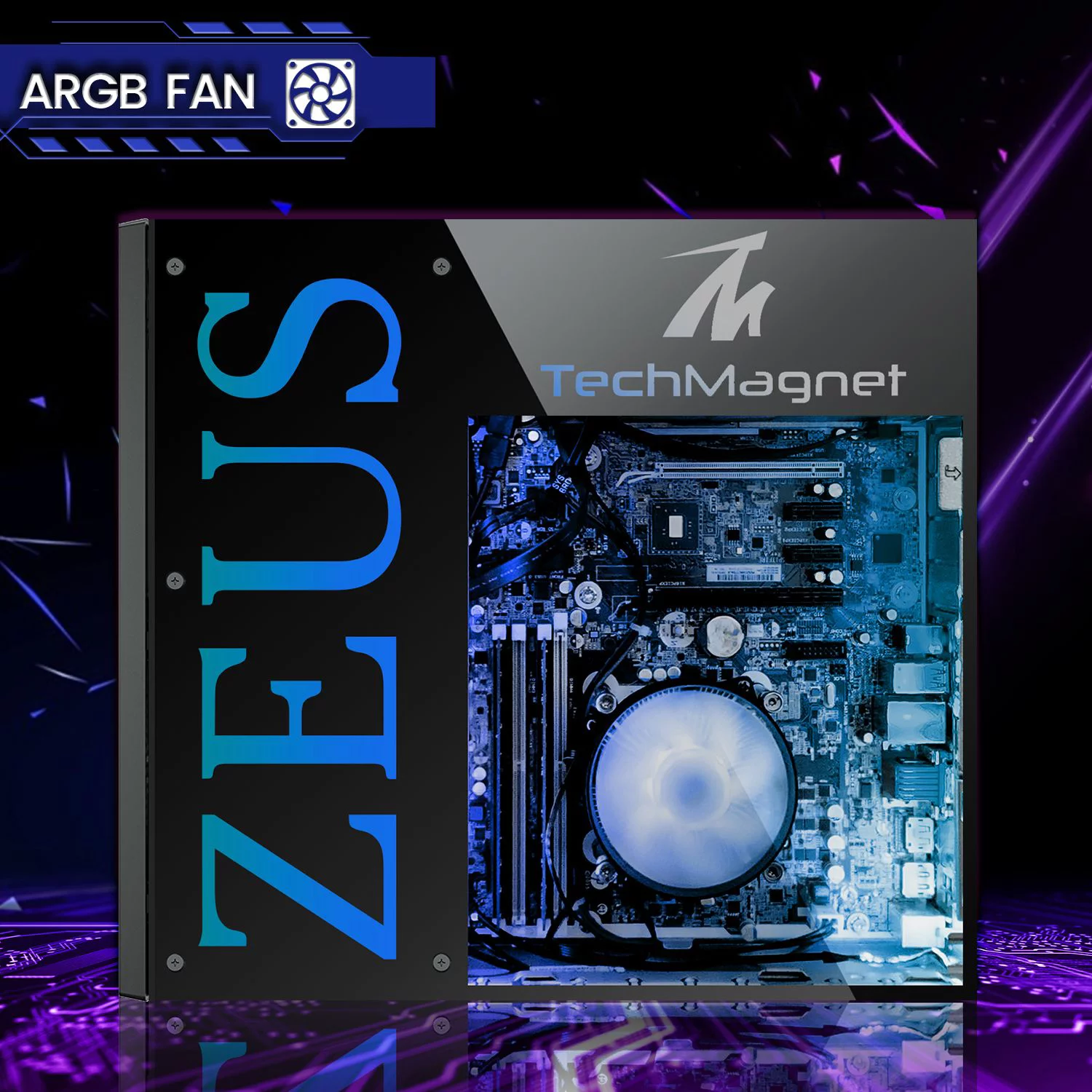 Restored Gaming Desktop PC, Intel i7 4th Gen, TechMagnet Zeus Pro 4, GT 1030, 8GB RAM ARGB, 512GB SSD + 2TB HDD, 27 Inch Monitor, RGB Front Panel 385 patterns, RGB Kit, Win 10 Pro (Refurbished)