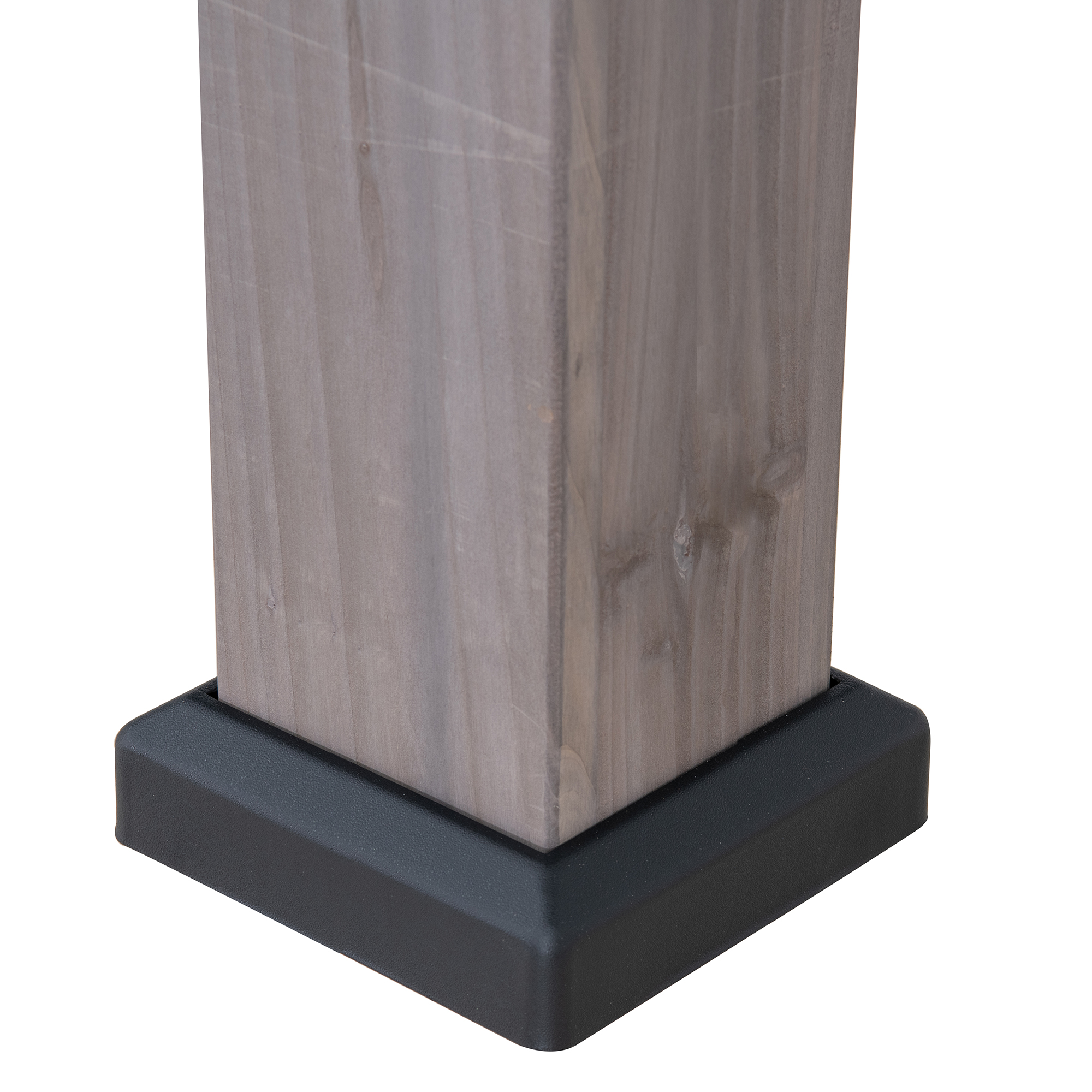 Sunjoy 13 ft. x 15 ft. Cedar Framed Gazebo with Black Steel and Polycarbonate Hip Roof Hardtop