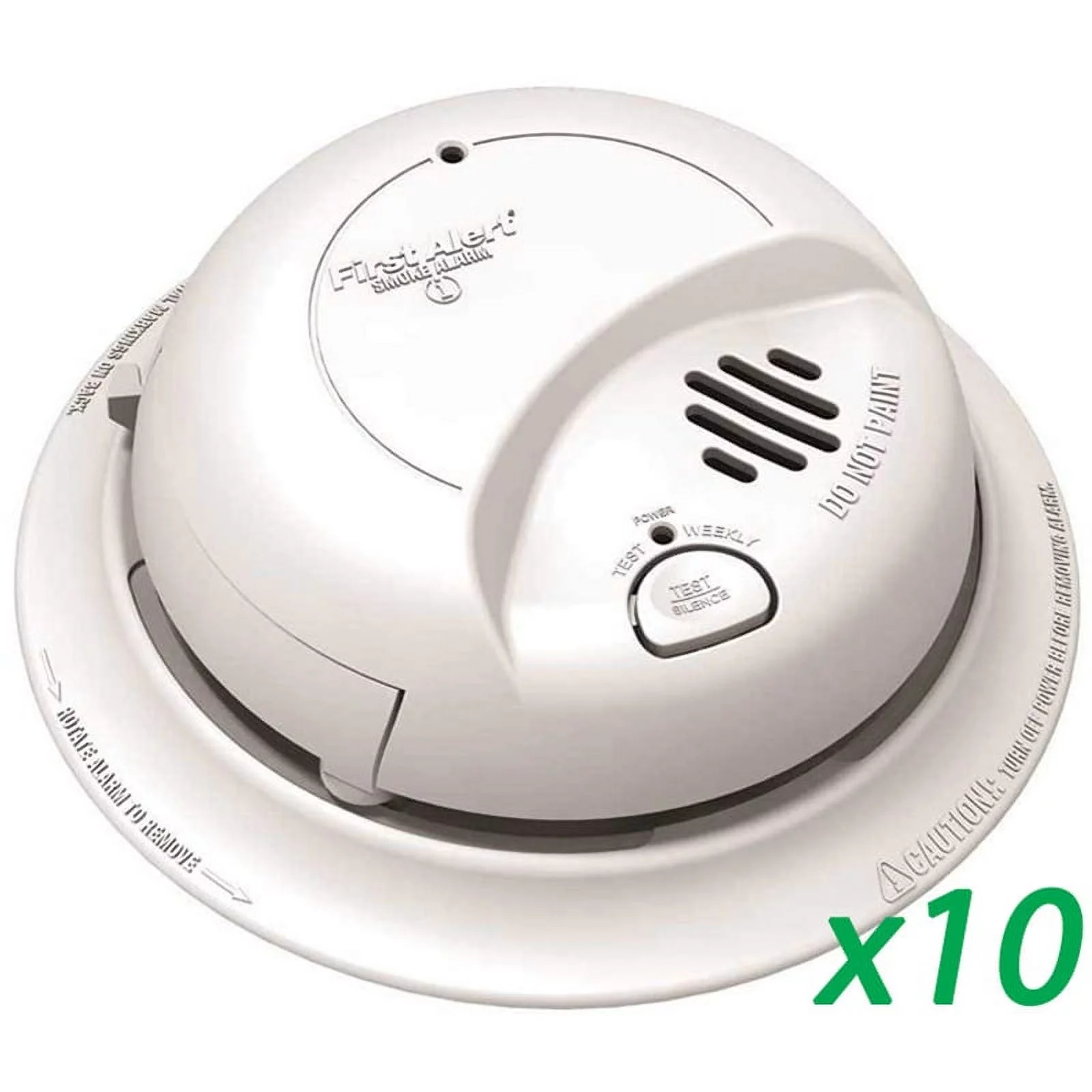 First Alert BRK 9120B (10pack) AC Powered Smoke Detector Alarm w/Battery Backup