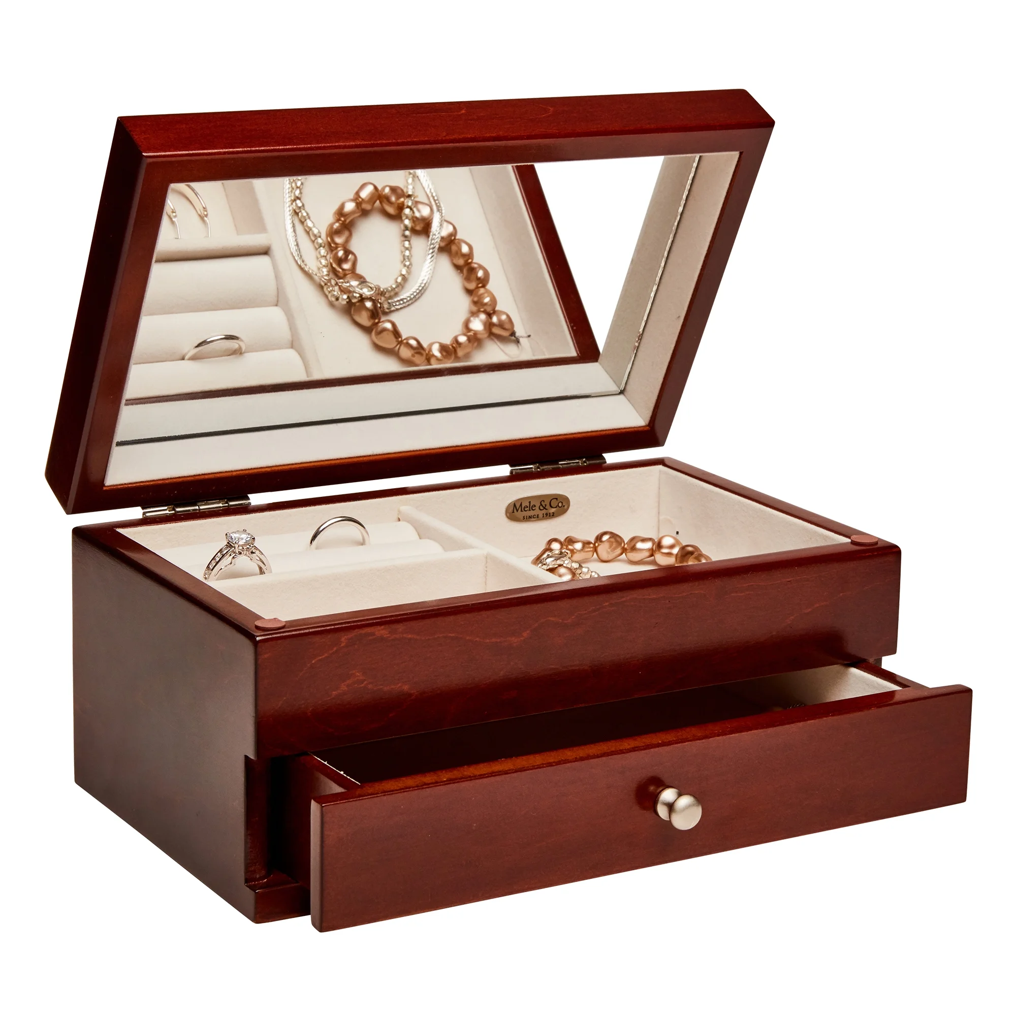 Mele and Co Brynn Wooden Jewelry Box