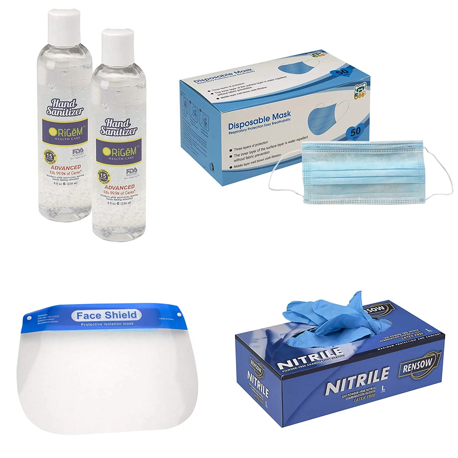 Individual Safety Kit Back To Business Workplace Supplies