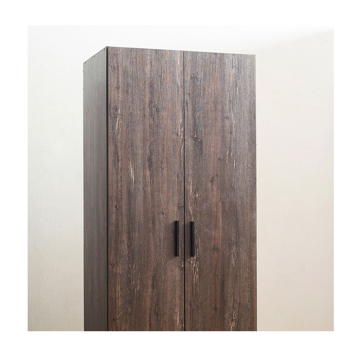 Maykoosh Rustic Refinement Two-Door Wood Closet With One Shelf In Rustic Gray