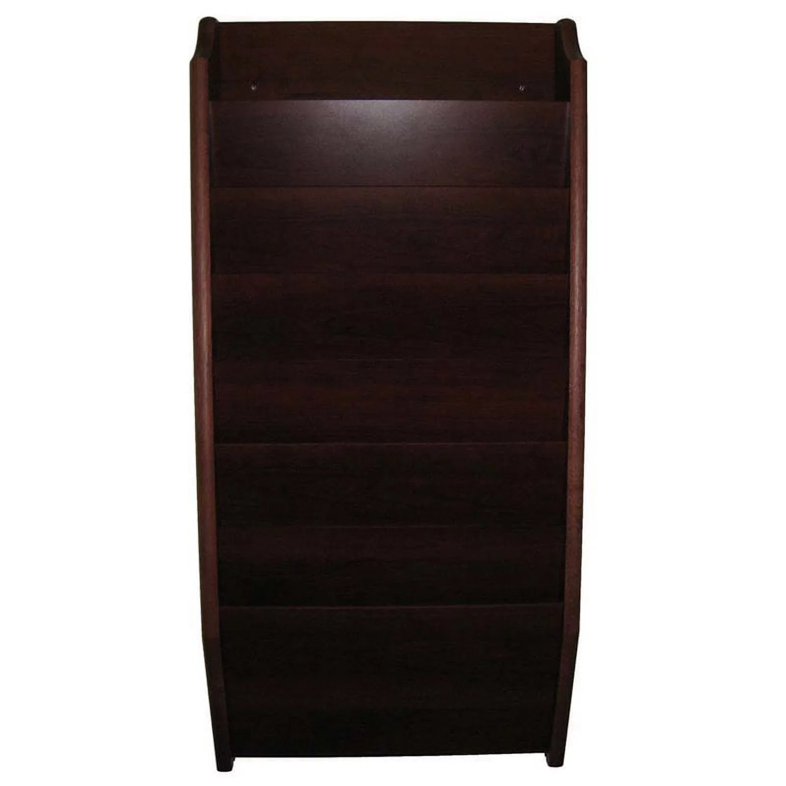 Scranton & Co 7 Pocket Legal Size Wall File Holder in Mahogany