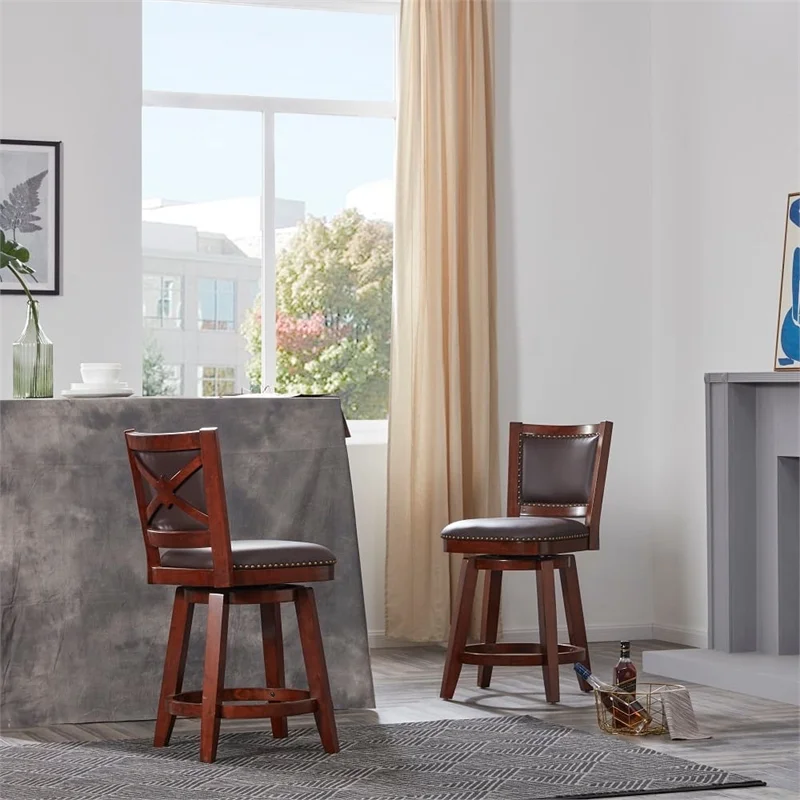 Boraam Broadmoor Swivel Counter Stool - Cappuccino