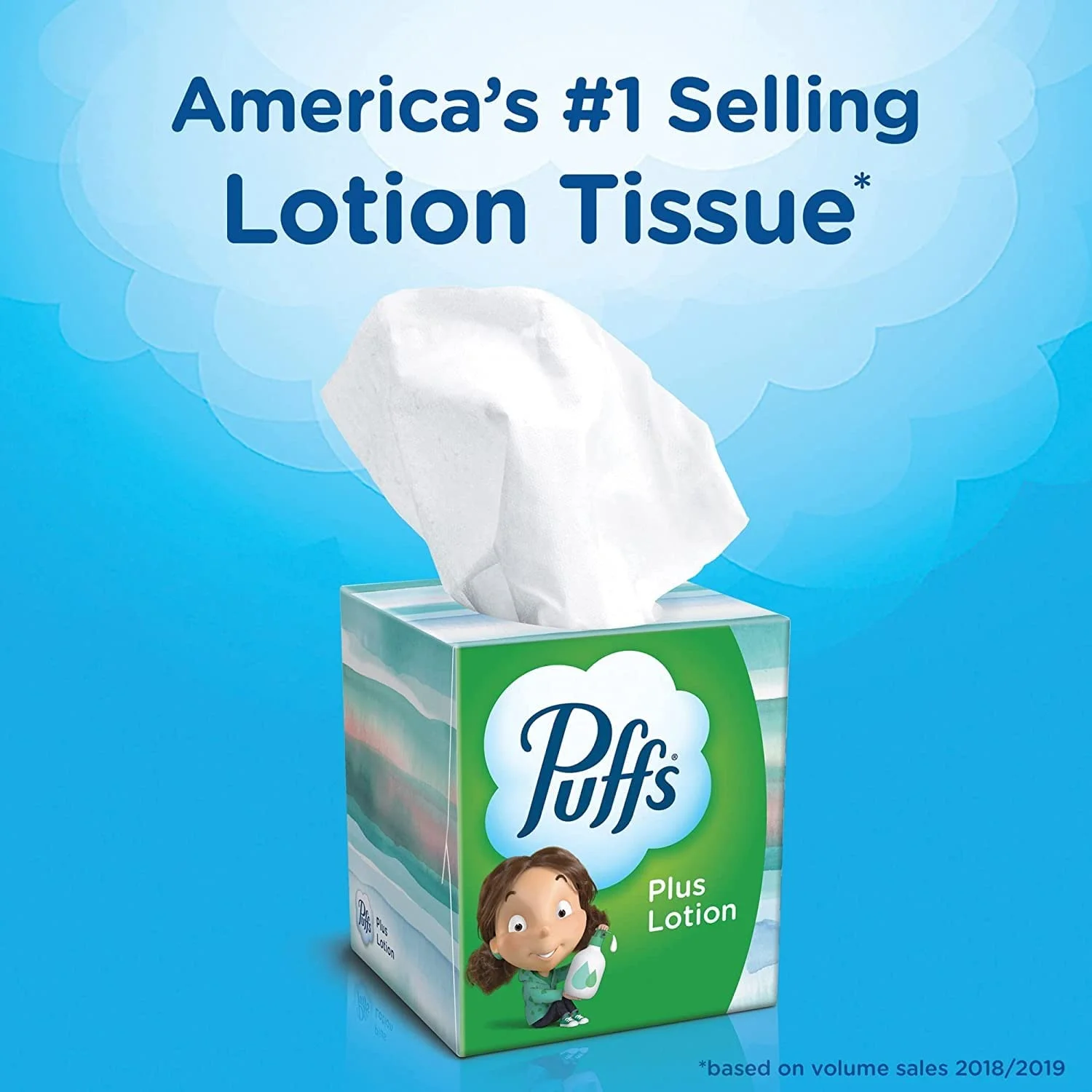 Puffs Plus Lotion White Facial Tissues 4-48 Count Boxes