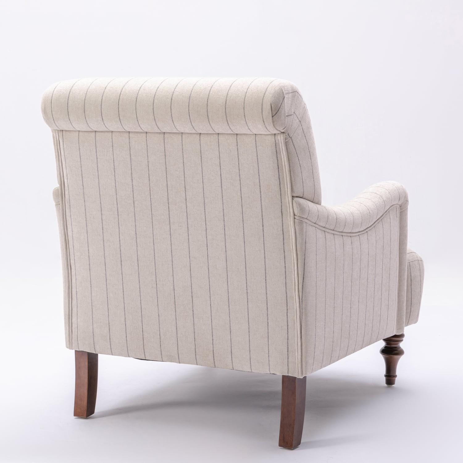 DeeHome Sylvia Sea Oat Striped Arm Chair
