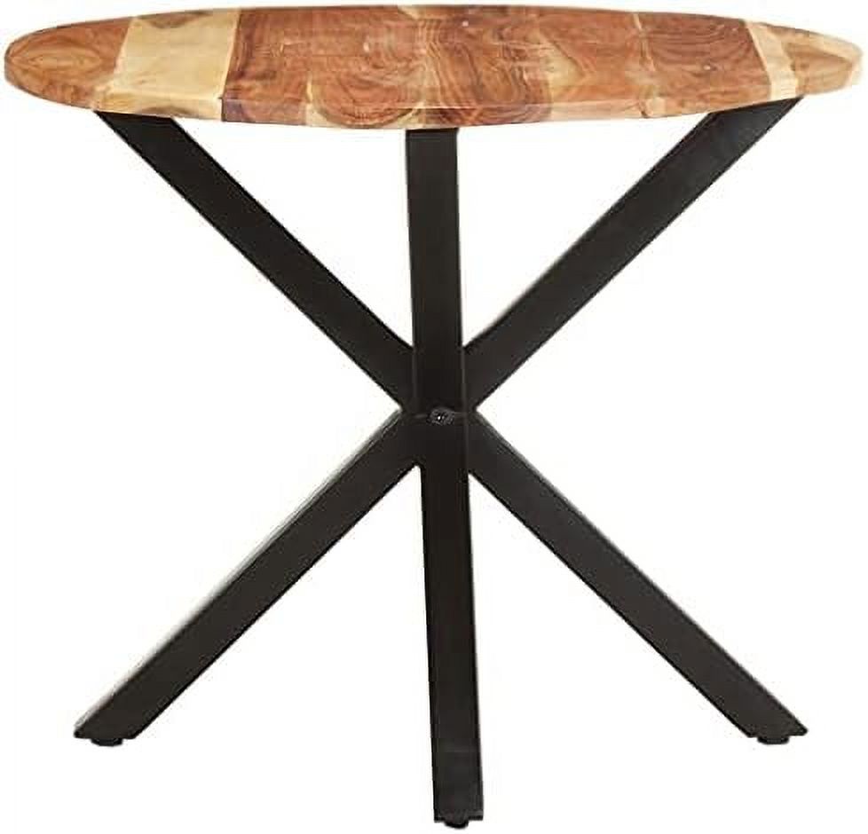 xrboomlife   Console Table Small Dresser Coffee  Craft Table Suitable for Entryway Living Room Bedroom Office 26.8"x26.8"x22" Solid Mango Wood