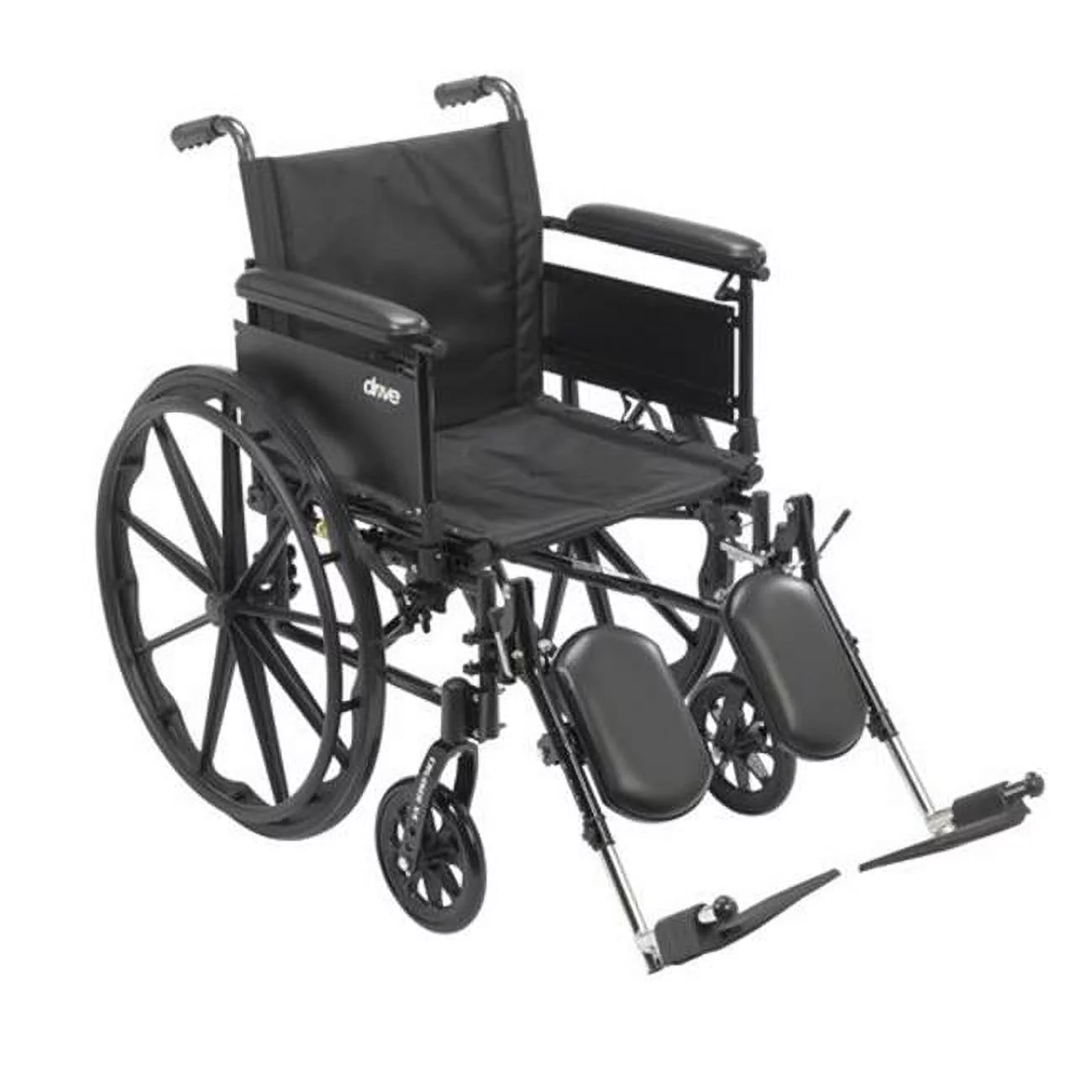 18 in. Cruiser X4 Lightweight Dual Axle Wheelchair with Adjustable Detachable Full Arms & Elevating Leg Rests