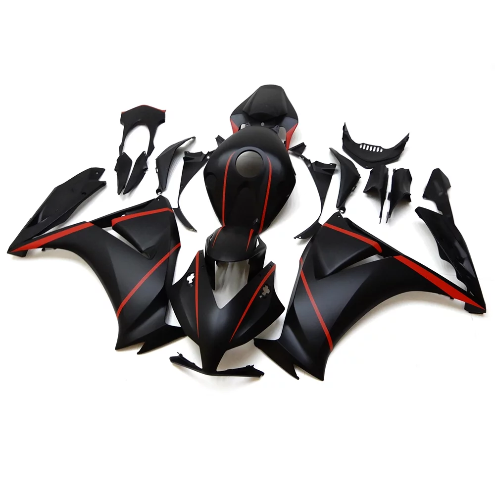 Sportfairings Motorcycle ABS Black Red Fairings Kit for Honda CBR1000RR 2012 - 2016 Bodywork