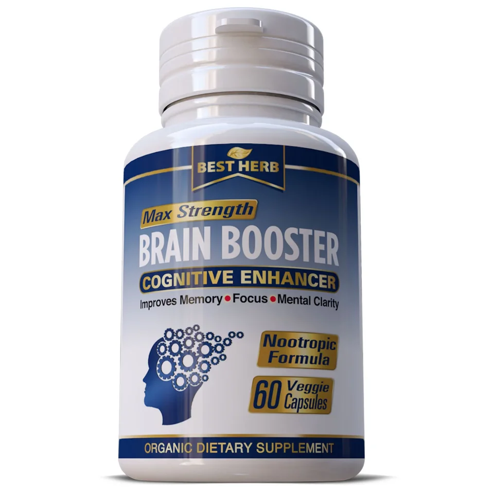 Brain Booster Nootropic Supplement Improve Brain Focus Mind Clarity Memory 60 Capsules