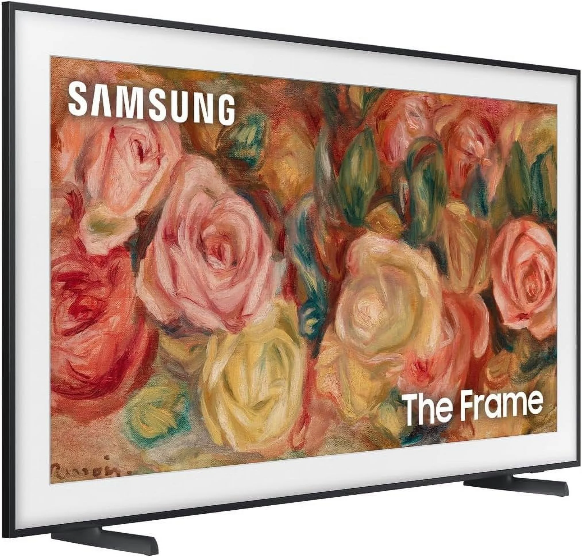 Samsung QN50LS03DAFXZA 50 Inch The Frame 4K Smart Quantum HDR TV with a Samsung VG-SCFA50TKB 50 Inch The Frame Customizable Bezel - Modern Teak (2024)