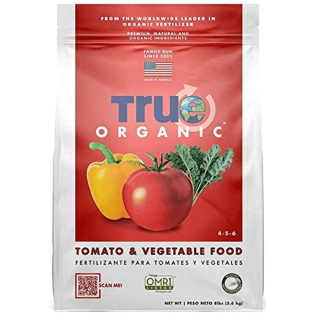 True Organic Tomato and Vegetable Plant Food for Organic Gardening, 8lb