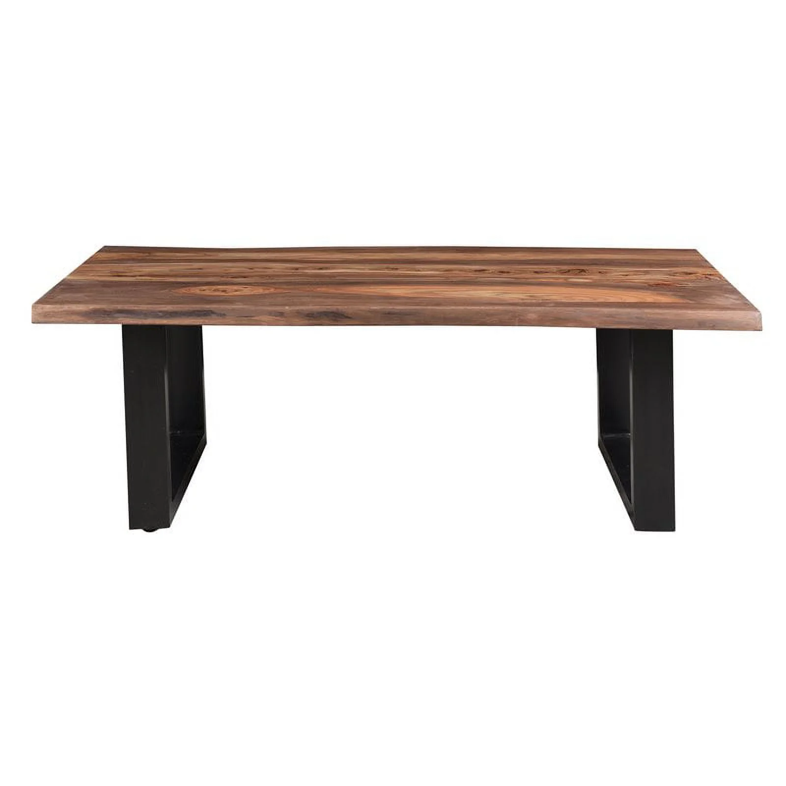 Treasure Trove Brownstone II Wood and Metal Nut Brown Cocktail Table