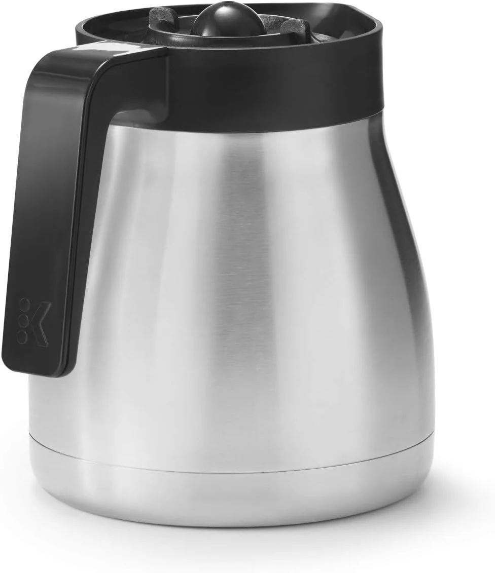 Keurig K-Duo Plus Thermal Carafe, Exclusively Compatible with Keurig K-Duo Plus Coffee Maker, Replacement Part Only, Stainless Steel,Silver Finish
