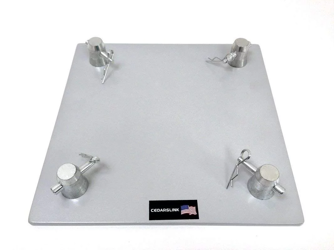 Two (2) Pair of Totem 2m 6.56ft Aluminum Square Truss Tower Base Scrim Included Vertical System