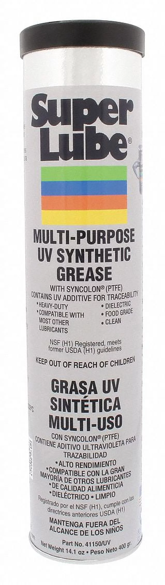 Super Lube Multipurpose UV Grease,Cartridge,14.1oz 41150/UV