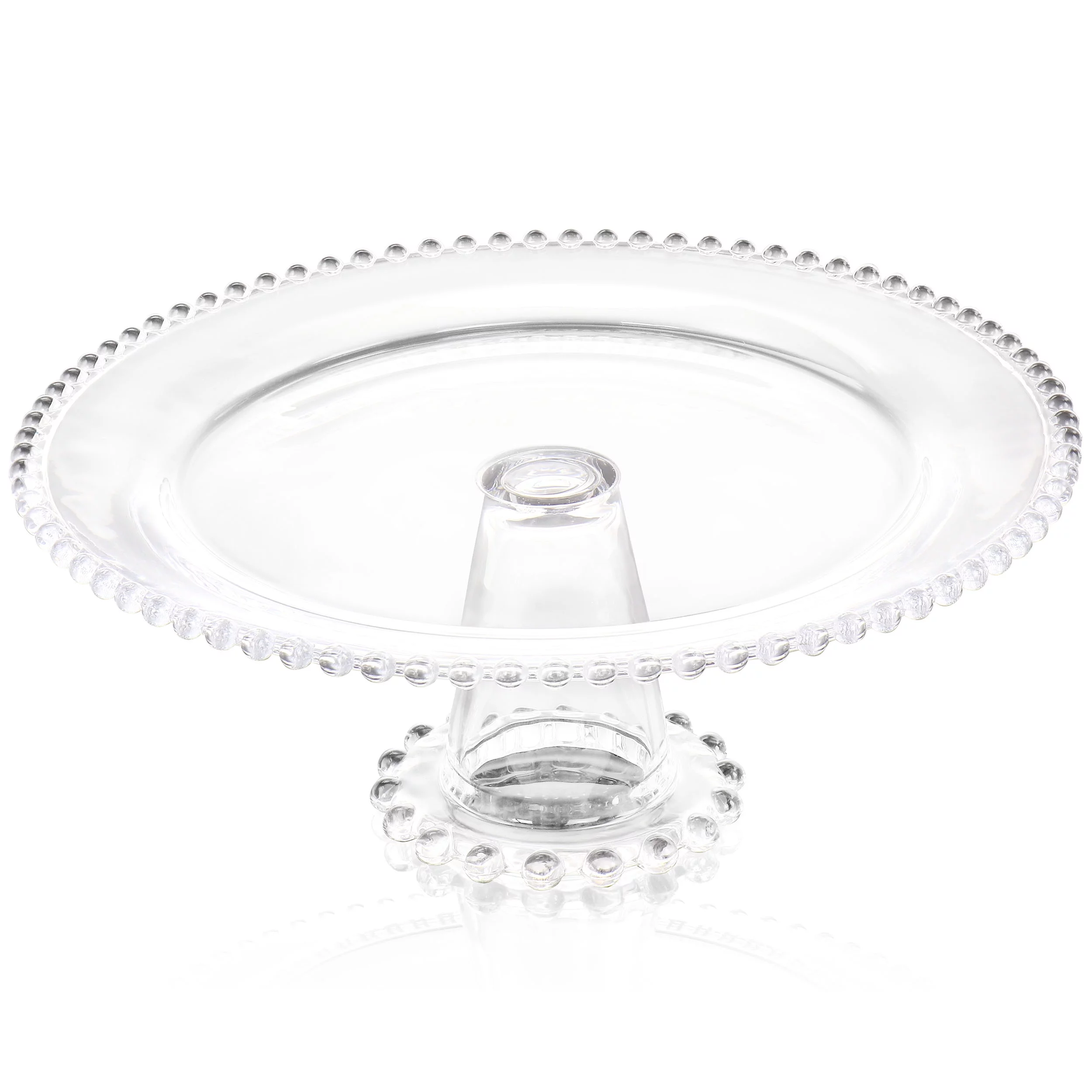 Gibson Home Sereno 12in Glass Pedestal Cake Stand