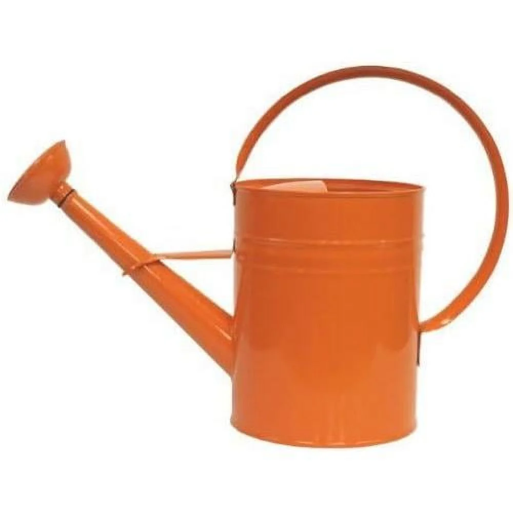 Houston International 8582E TA 1-Gallon Steel Watering Can, Tangerine