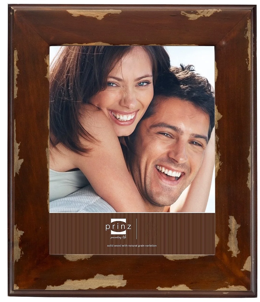 TUCKER Walnut rustic barnwood reproduction frame by Prinz - 4x6