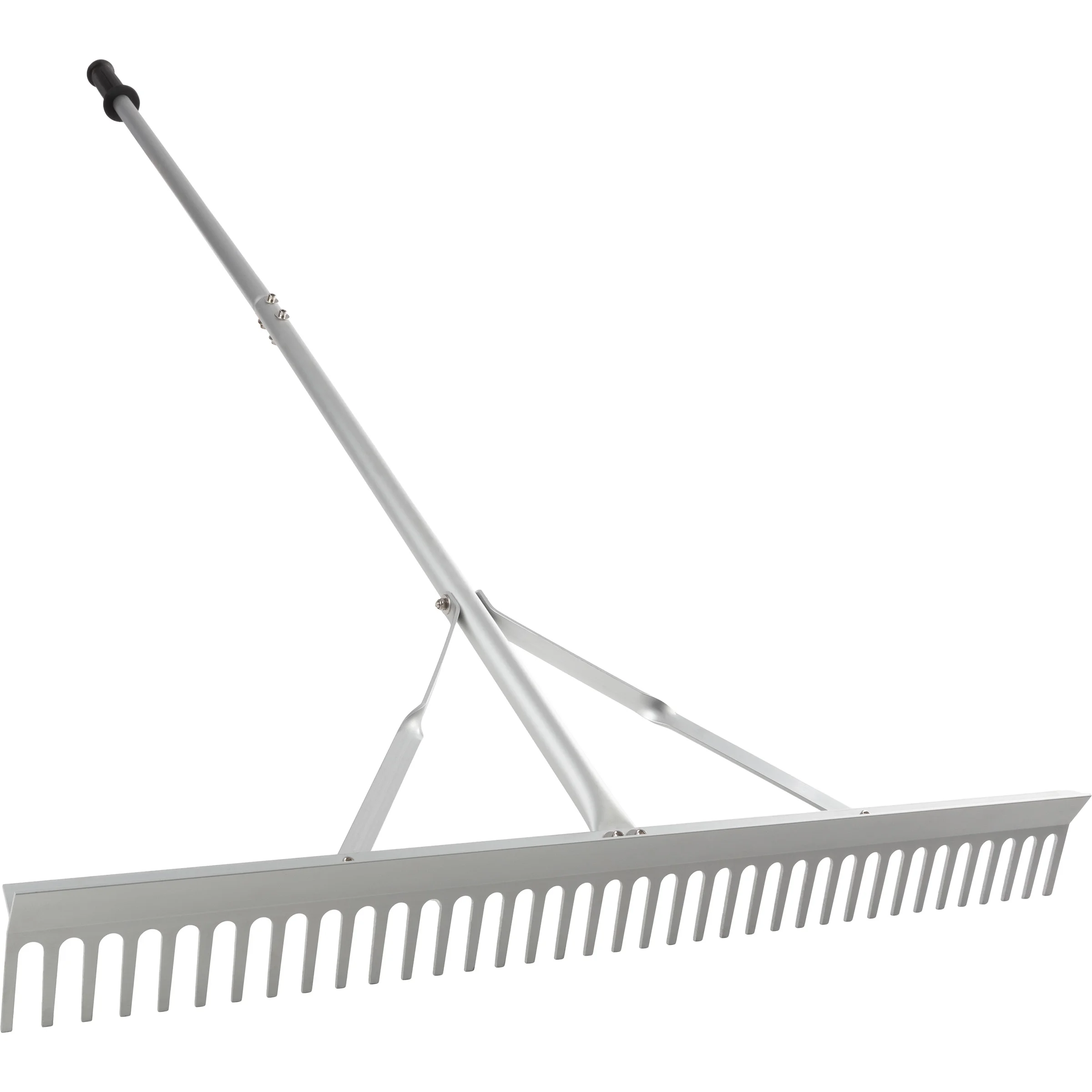 Pure Garden 36in Landscape Rake - Aluminum Metal Rake and Lawn Care Gloves