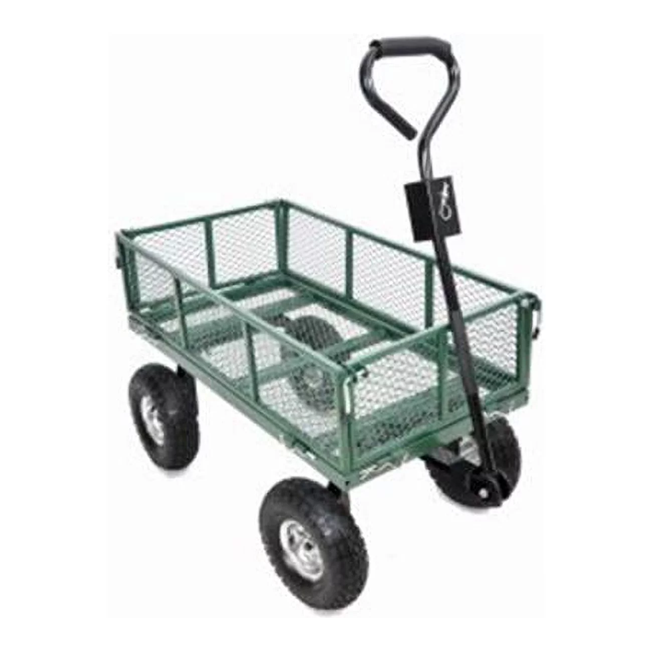 4 Wheel Green Thumb Mesh Garden Cart with Sidewalls