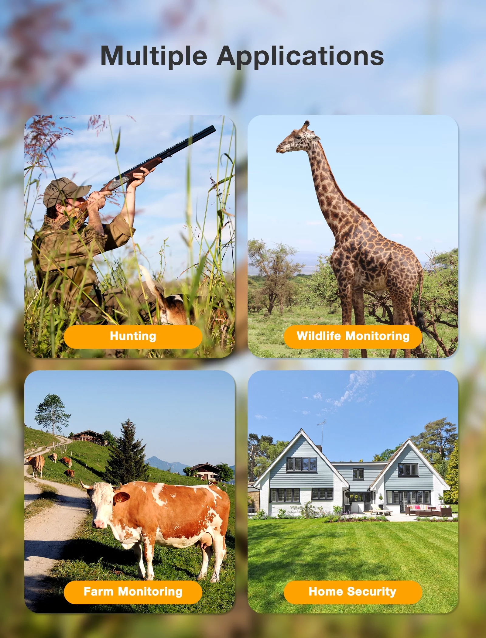 CAMPARK Trail Camera 24MP 1080P Game Camera Upgraded 850nm IR LEDs Infrared Night Vision Waterproof 120°Wide-Angle Hunting Trail Cam with 32GB SD Card and Batteries