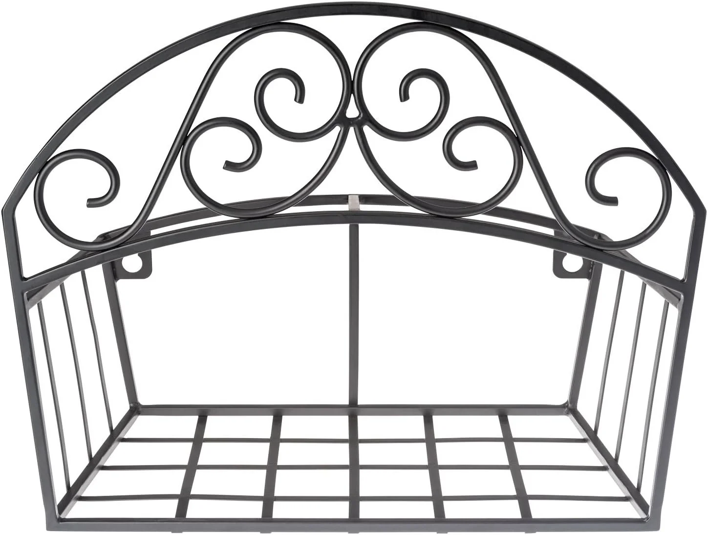 Liberty Garden Products 241 Decorative Black Garden Hose Butler with Shelf, Holds 125-Feet 14 x 6.7 x 11.5