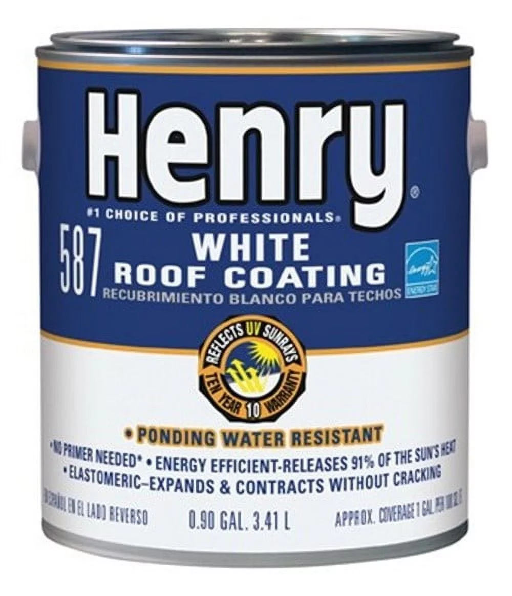 Henry Dura-Brite 1 Gal. White Acrylic Elastomeric Roof Coating HE587046
