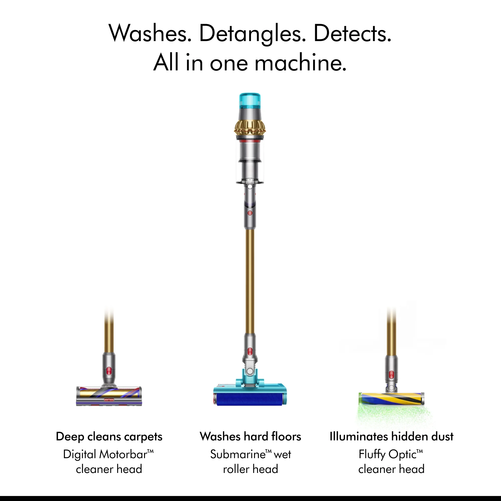 Dyson V15s Detect Submarine™ Absolute Wet & Dry Vacuum Cleaner | Gold | New
