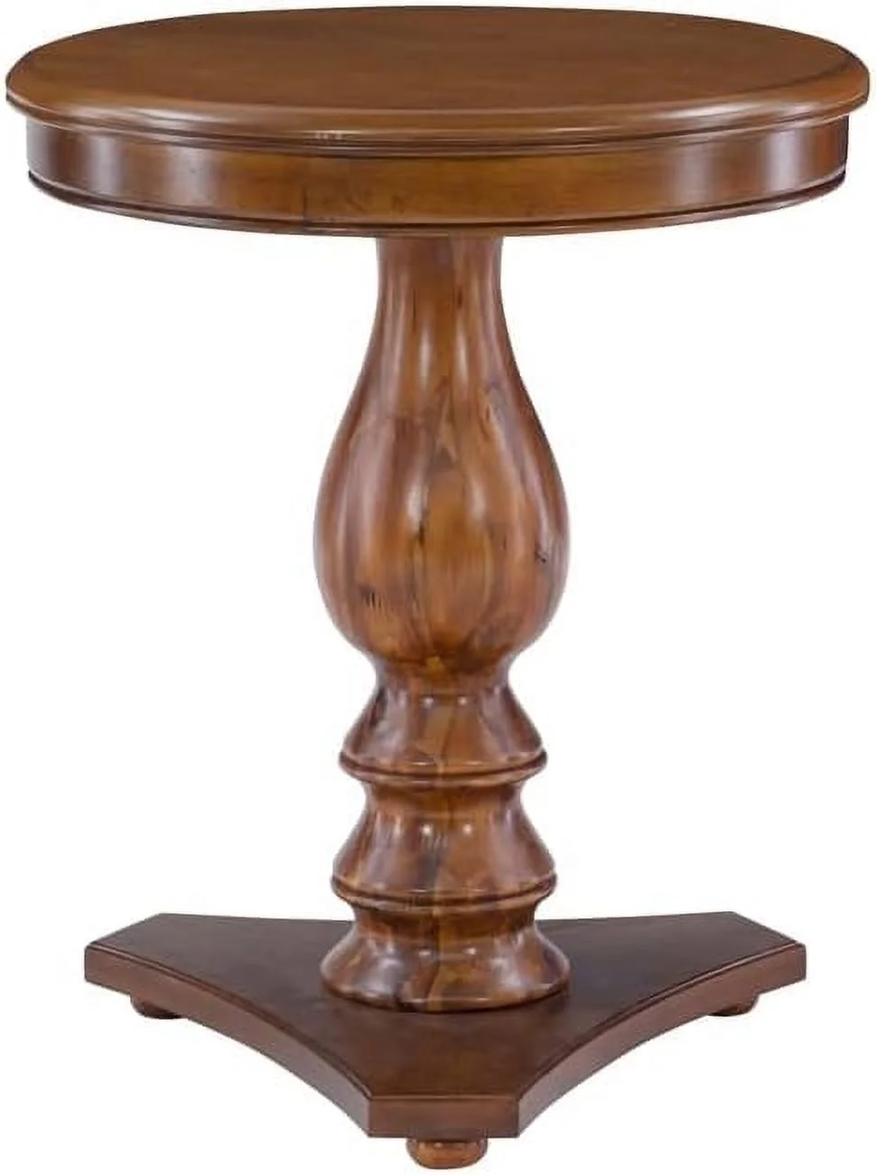 Linon Bree Wood Accent Side Table In Hazelnut Brown