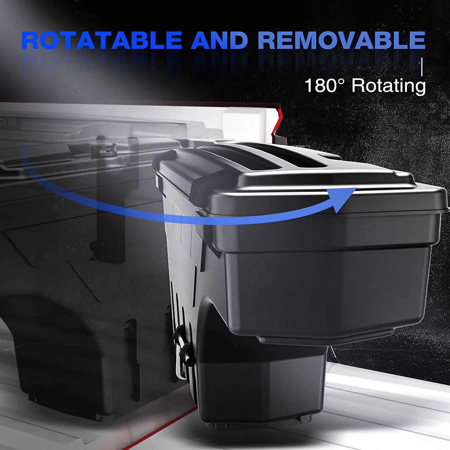 A-Premium Lockable Truck Bed Storage Box Case Tool Box Compatible with Chevrolet Colorado GMC Canyon 2004-2012 Pickup Left Driver Side