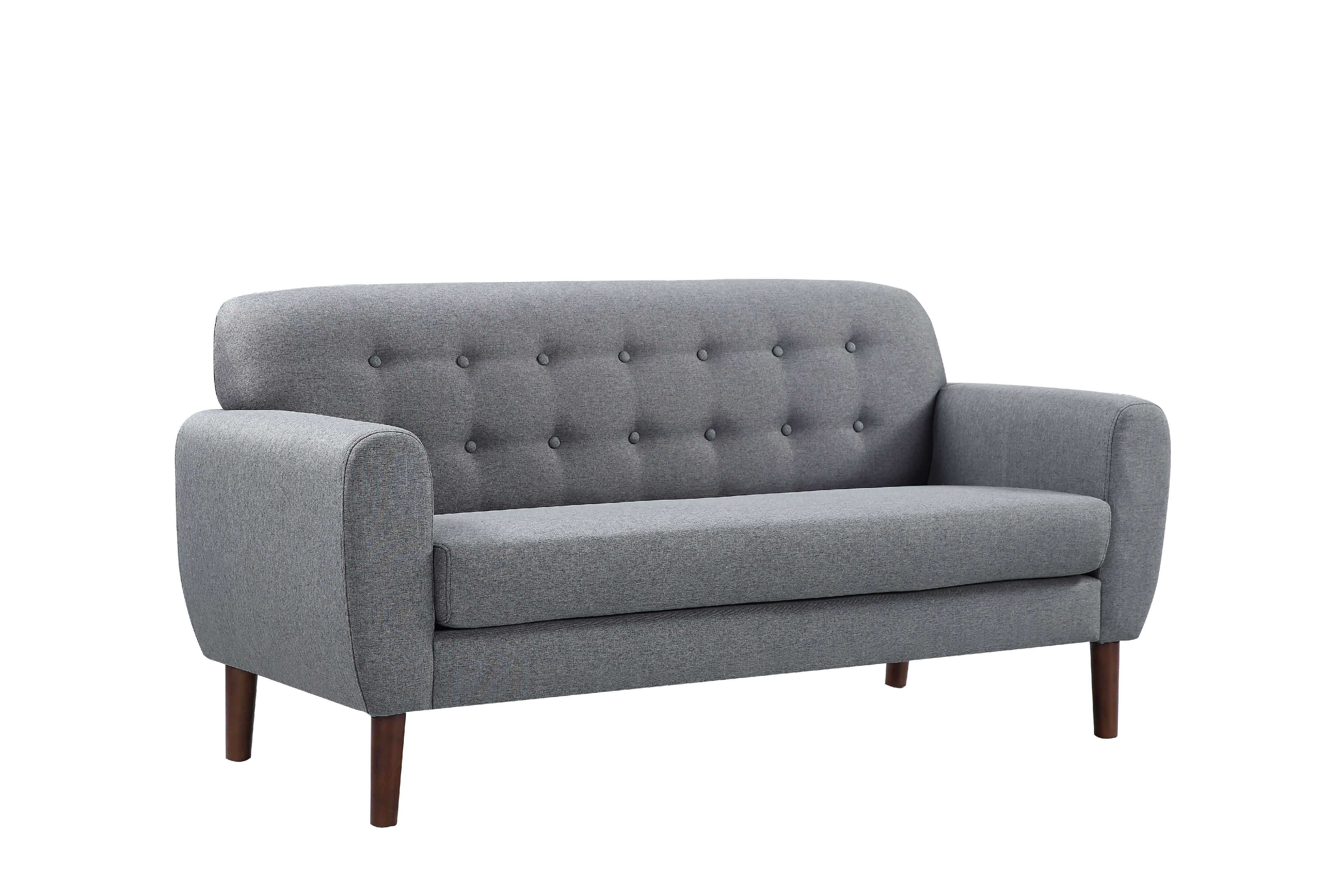 US Pride Furniture Mid-Century Tufted Loveseat