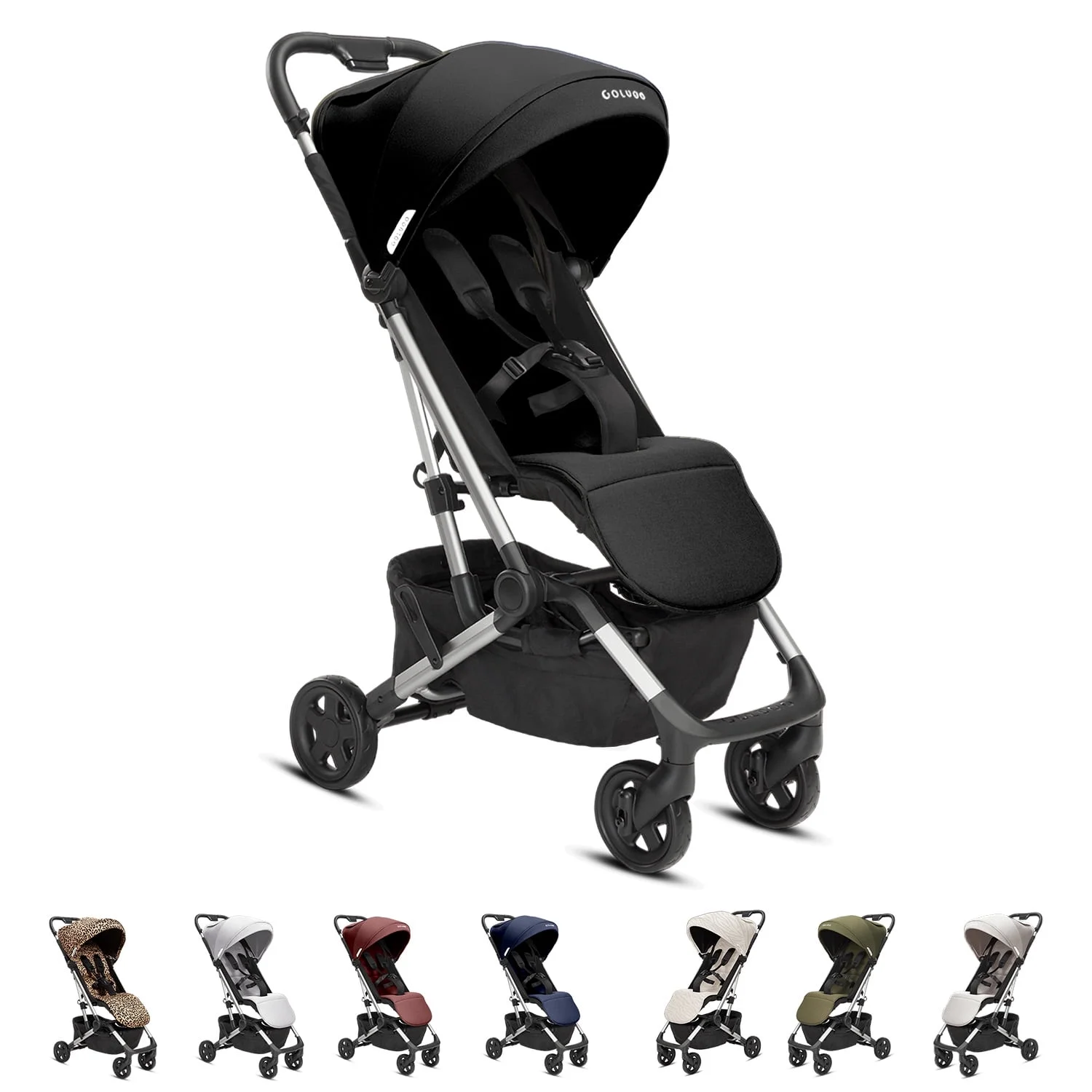 Colugo Compact Stroller - One Hand Fold Lightweight Stroller, Travel Stroller, Black