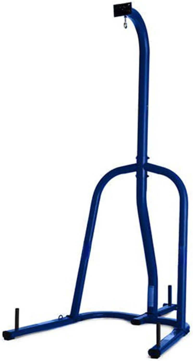 Steel Heavy Punching Bag Stand Workout Equipment for Kickboxing, Boxing, and MMA Training with 3 Plate Pegs and 100 Pound Capacity,