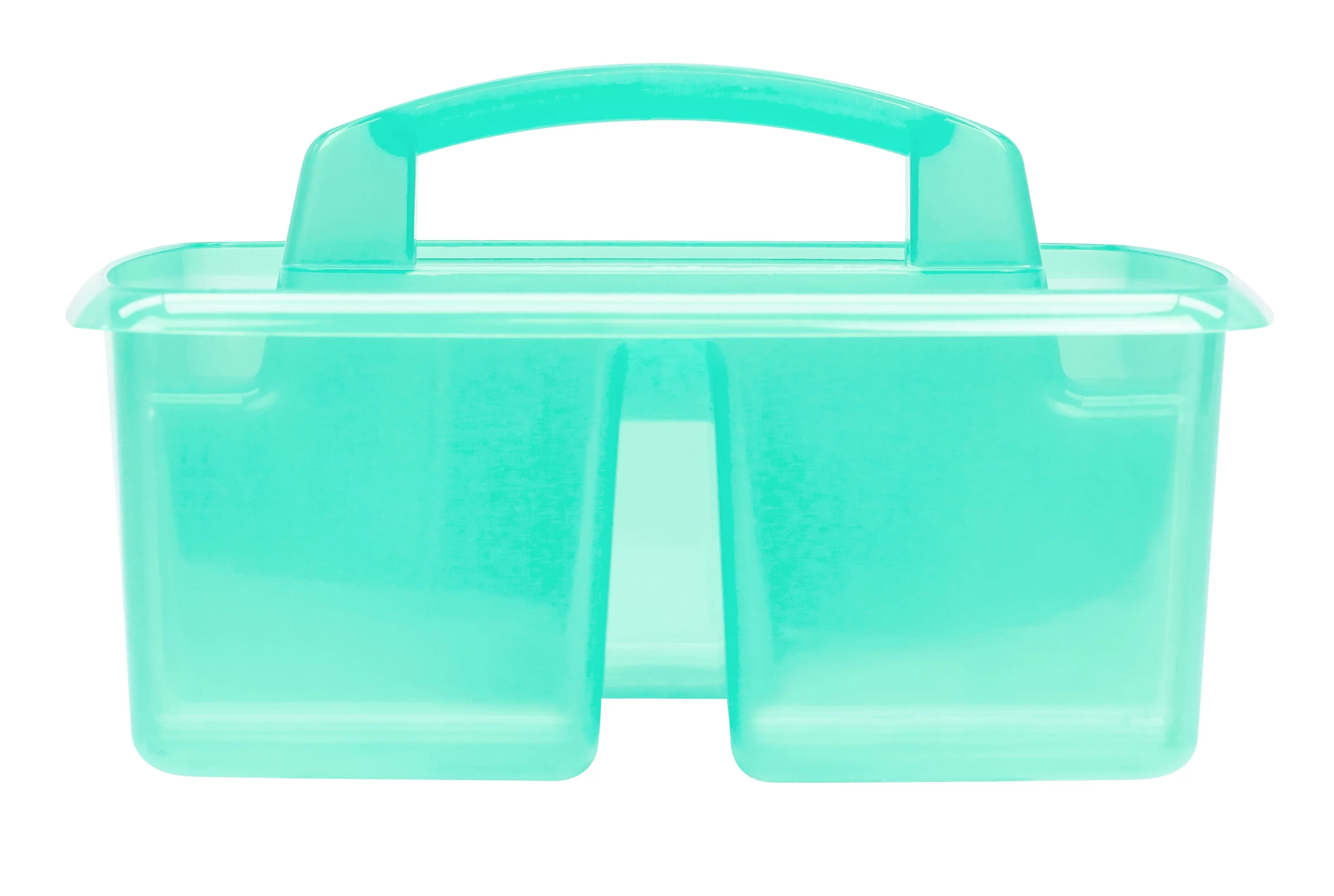 Pen+Gear Plastic Caddy, Craft and Hobby Organizer, Clear Green