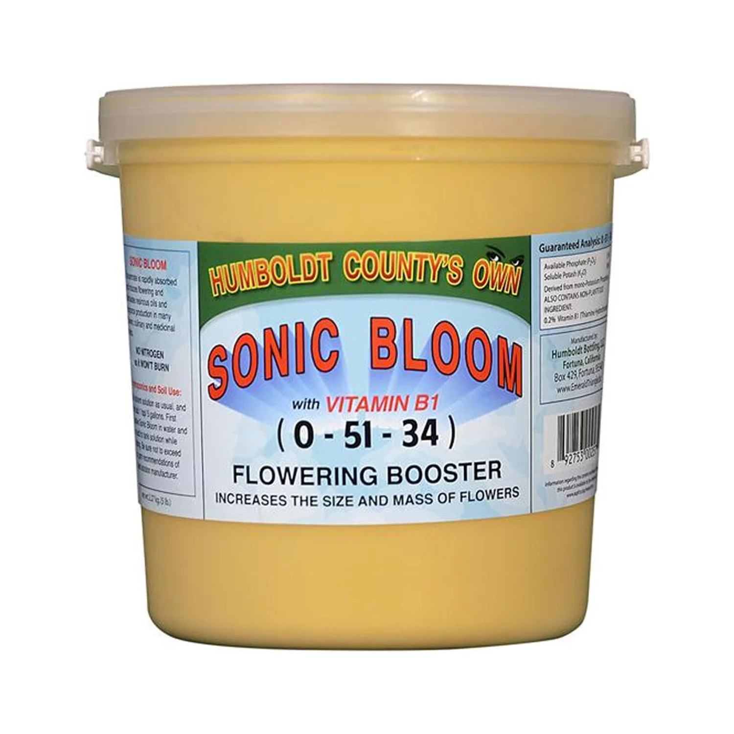 Emerald Triangle Sonic Bloom Flowering Booster Powder Fertilizer, 5 Lb