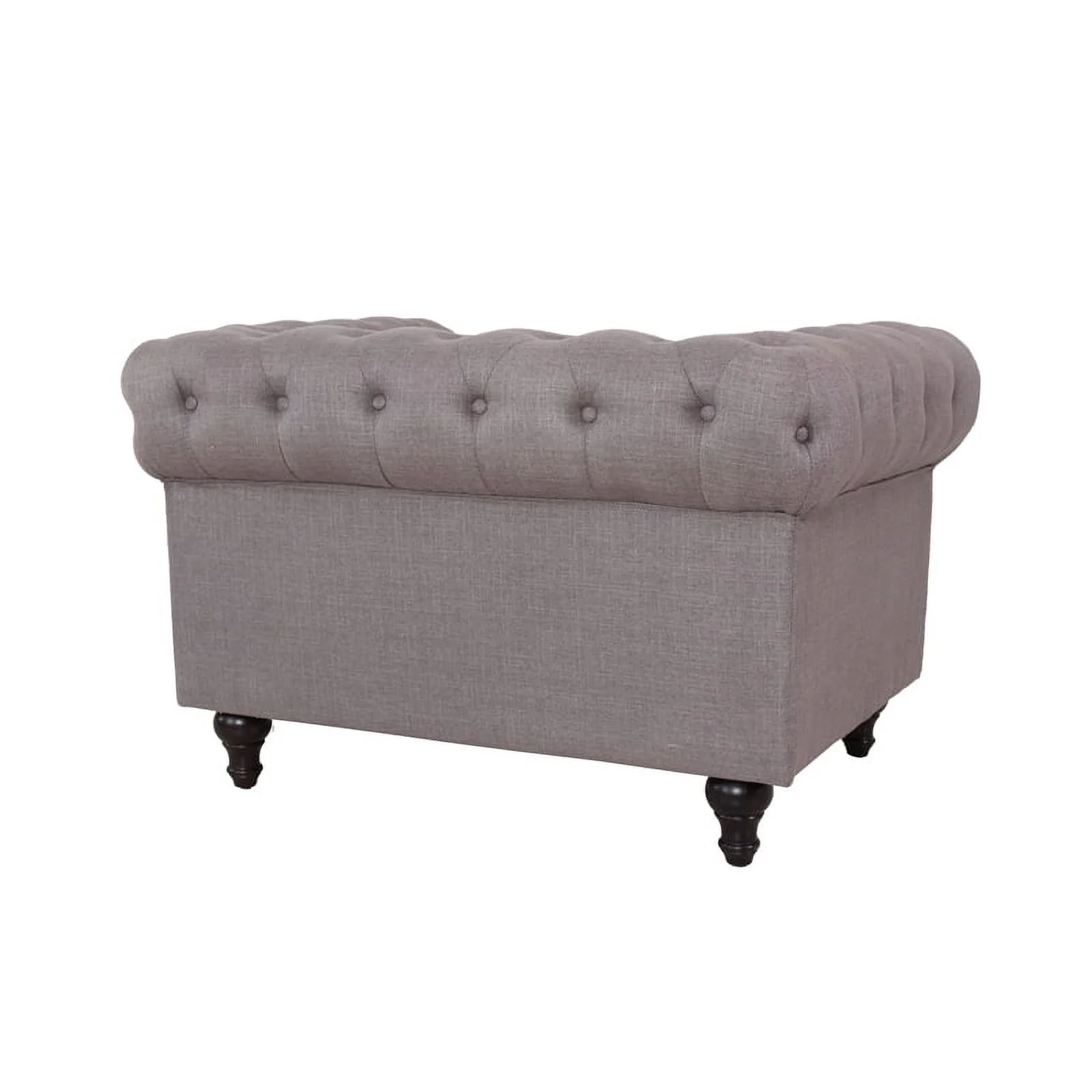 Home Square 2 Piece Set with Living Room Loveseat and Chair in Gray