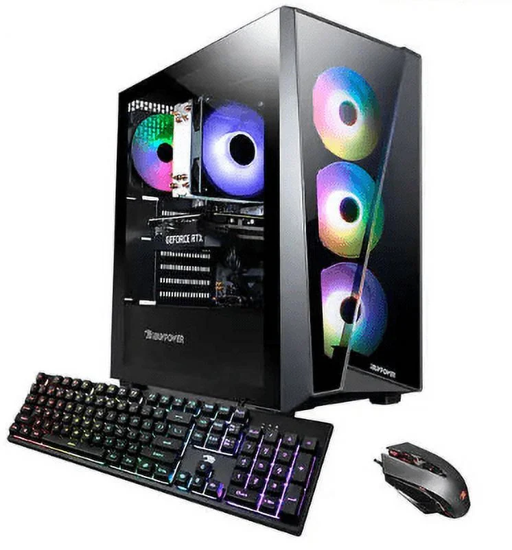 Open Box IBUYPOWER DESKTOP i7-13700F 32GB 1TB SSD RTX 3060 SLATEMRI7N3601 - BLACK