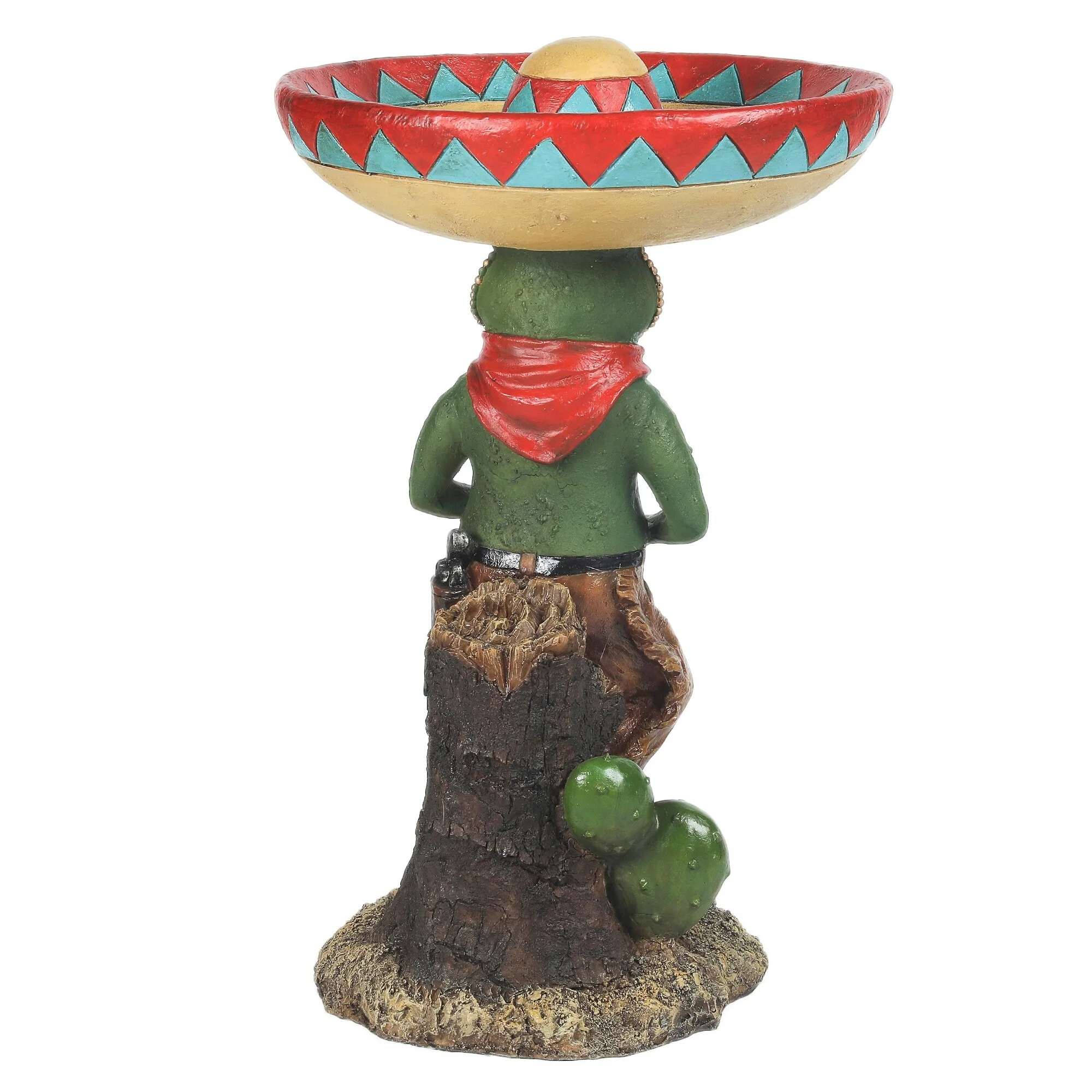 Luxen Home Resin Southwestern Frog Bird Bath