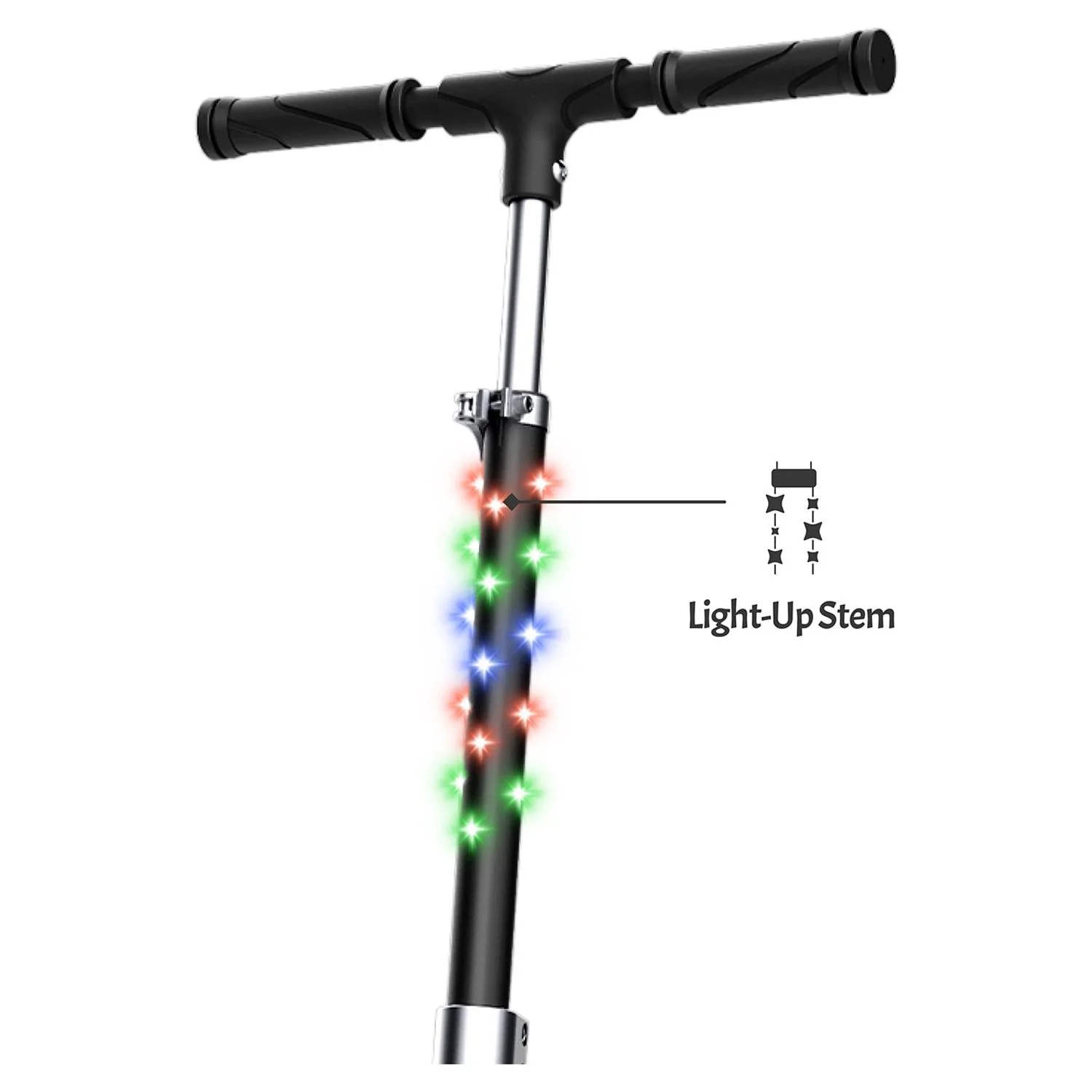 Jetson Jupiter Jumbo 2-Wheel Kick Scooter, Black, Ages 8+