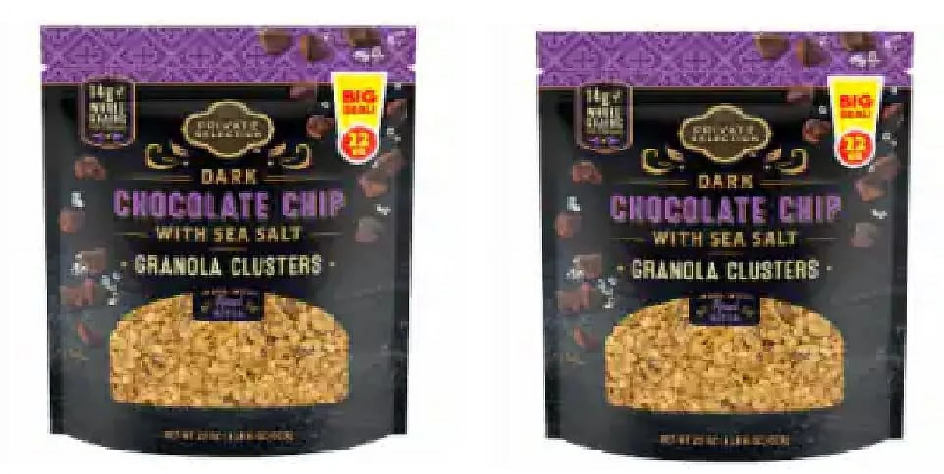 Pack Of 2 Private Selection Dark Chocolate Chip Granola Clusters 22 Oz